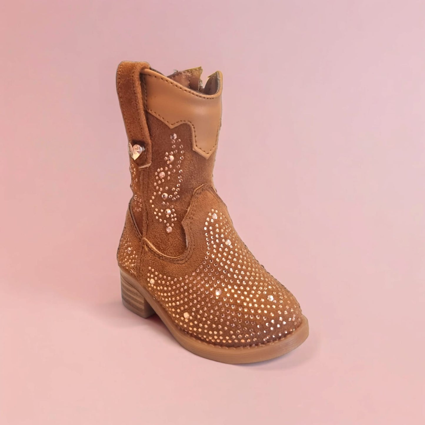 Bota vaquera melle/brillos #910