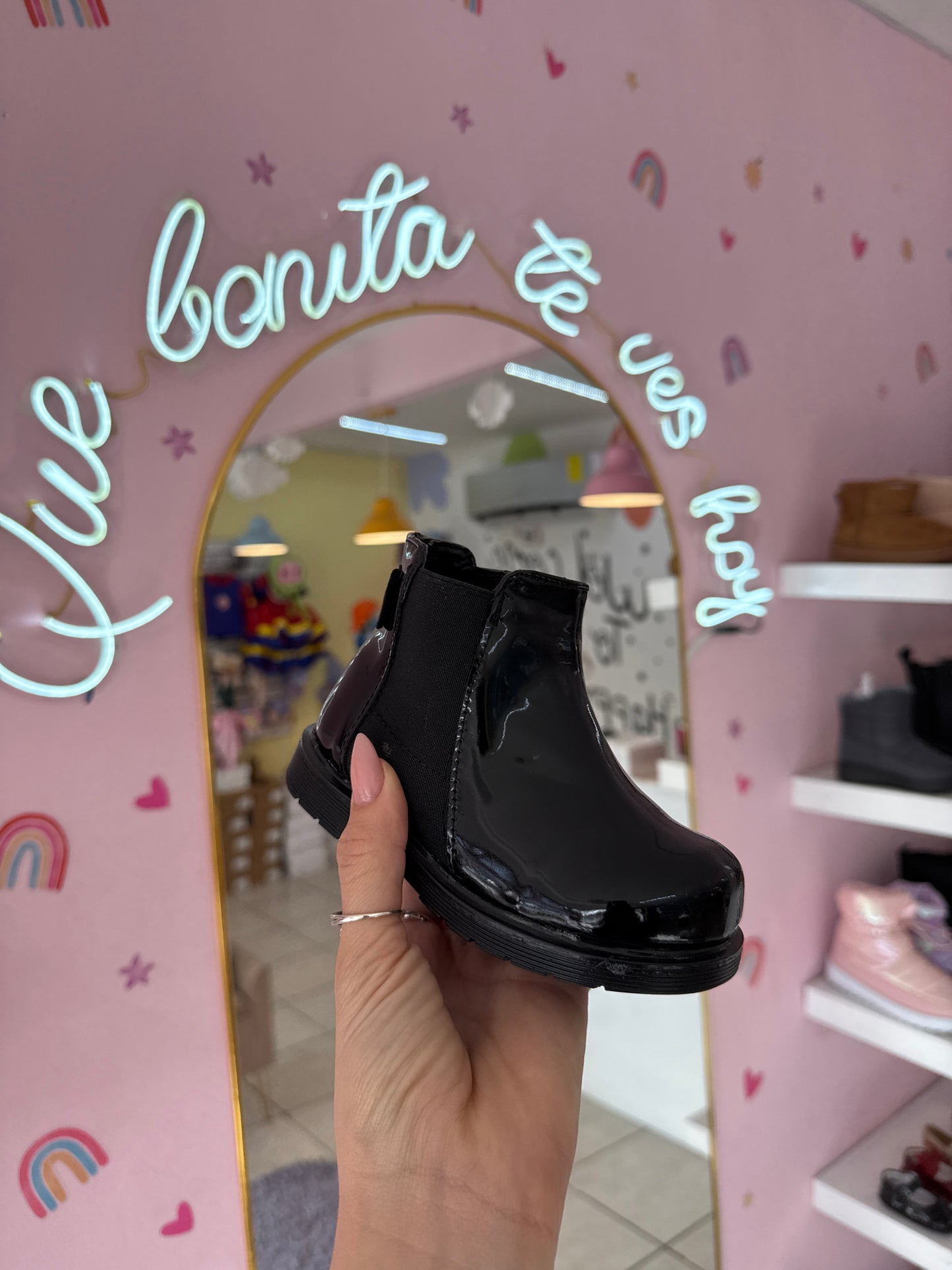 Botín negro mon caramel