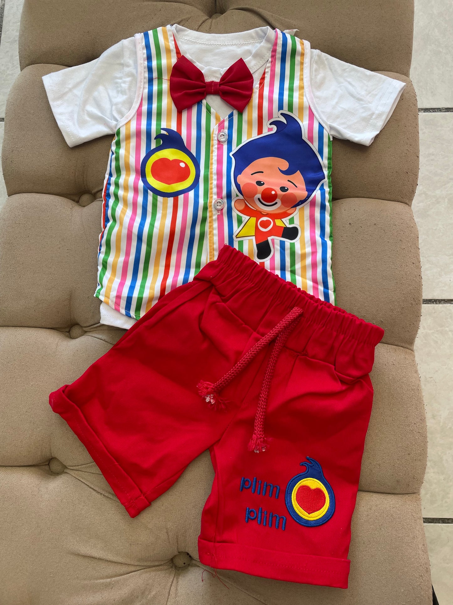 Traje plim plim con chaleco