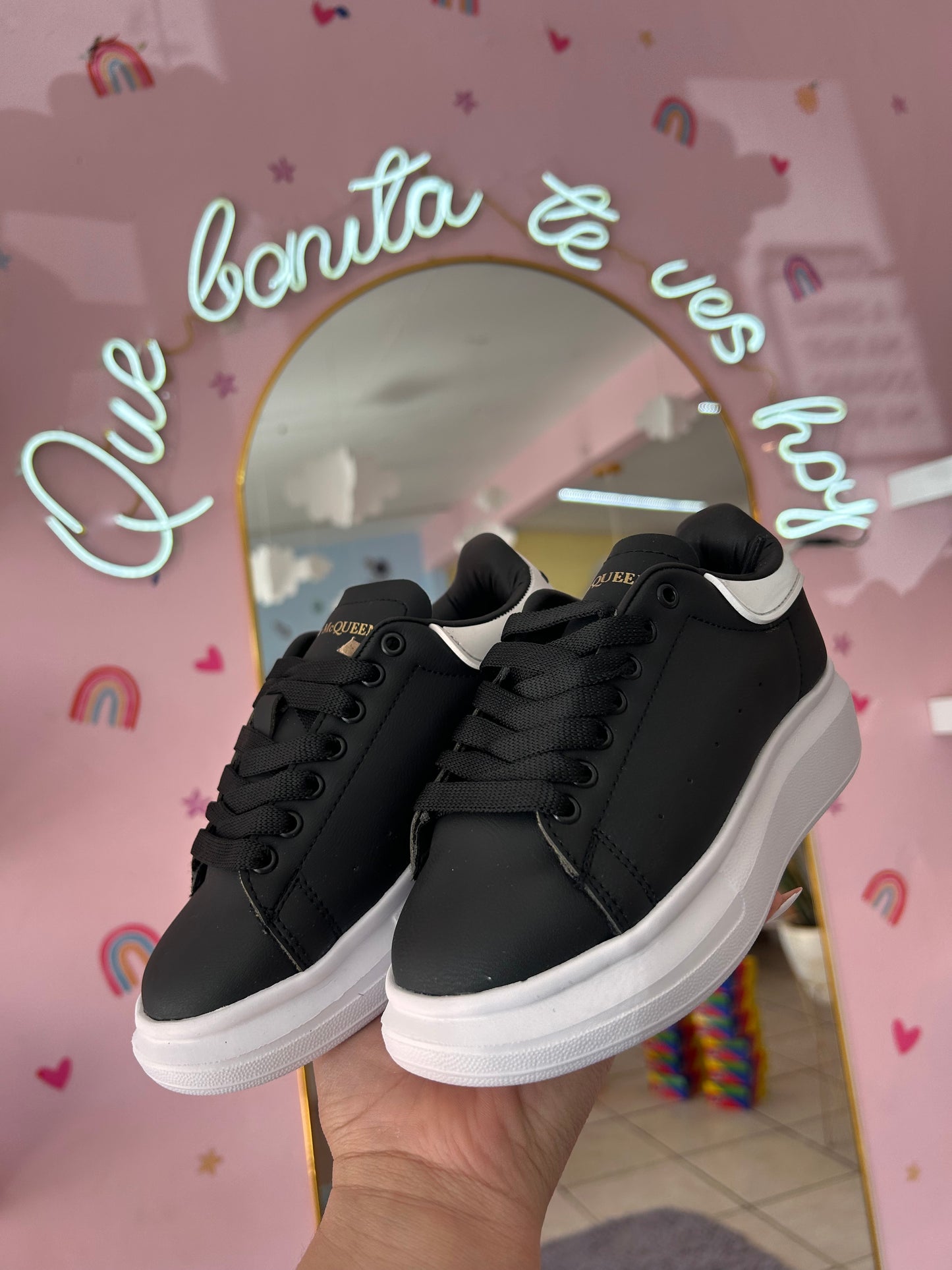 Alexander McQueen Negro/Blanco