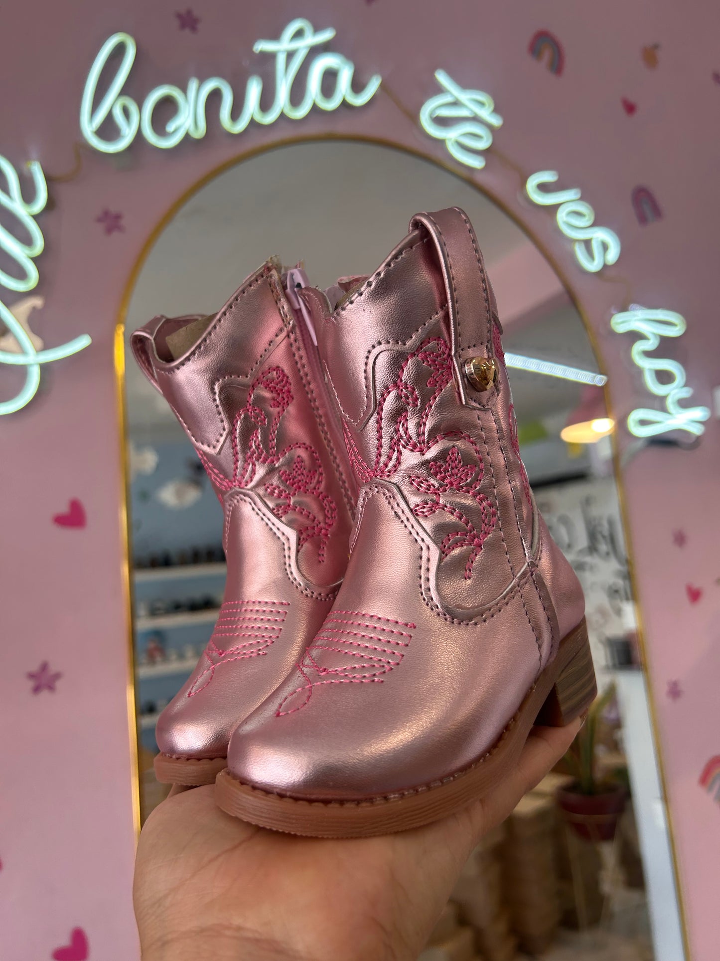 Bota vaquera Metálica Cuarzo