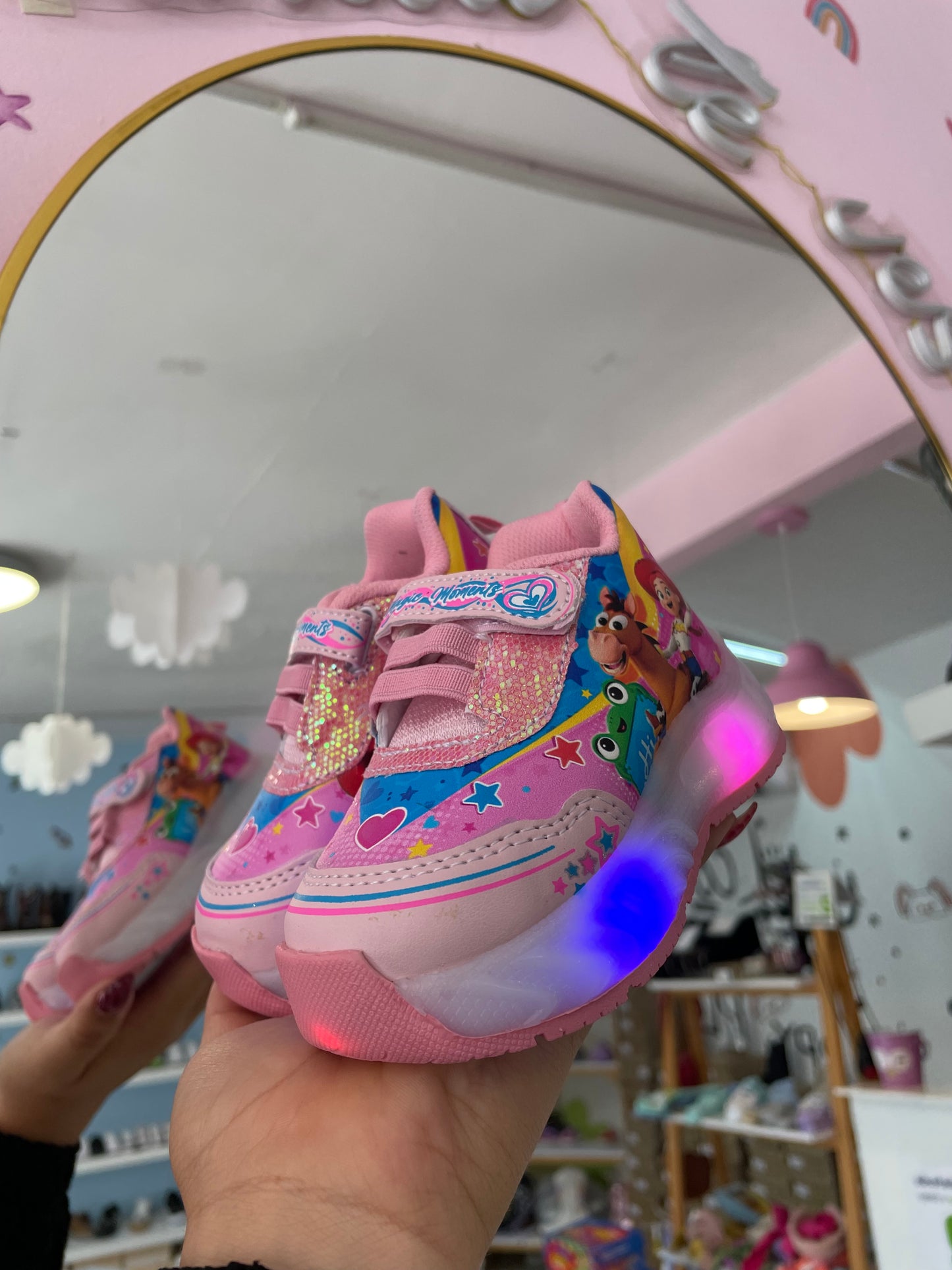 Teni Toy Story Rosa Pastel Led