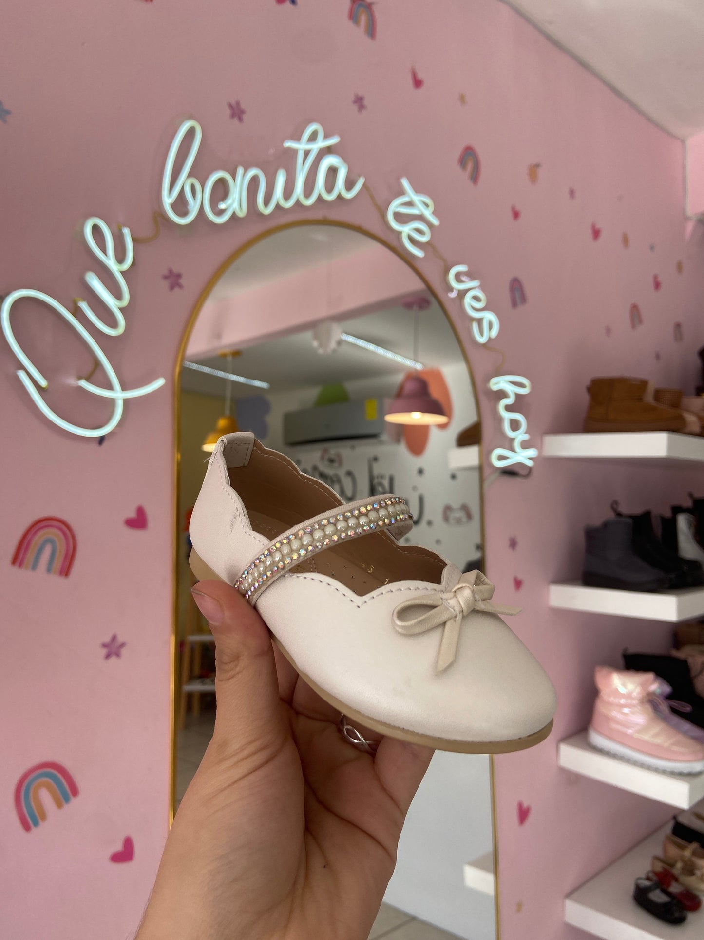 Balerina blanco perla