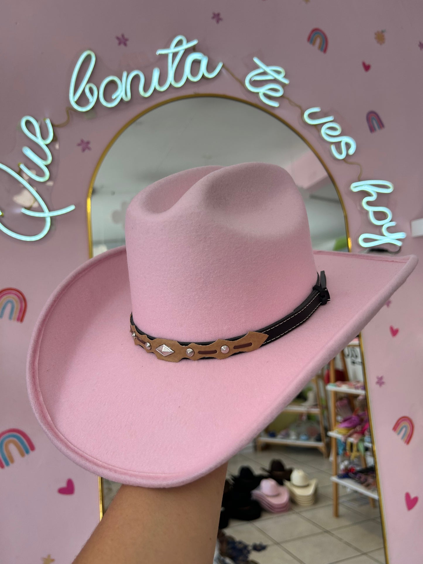 Sombrero Vaquero Rosa