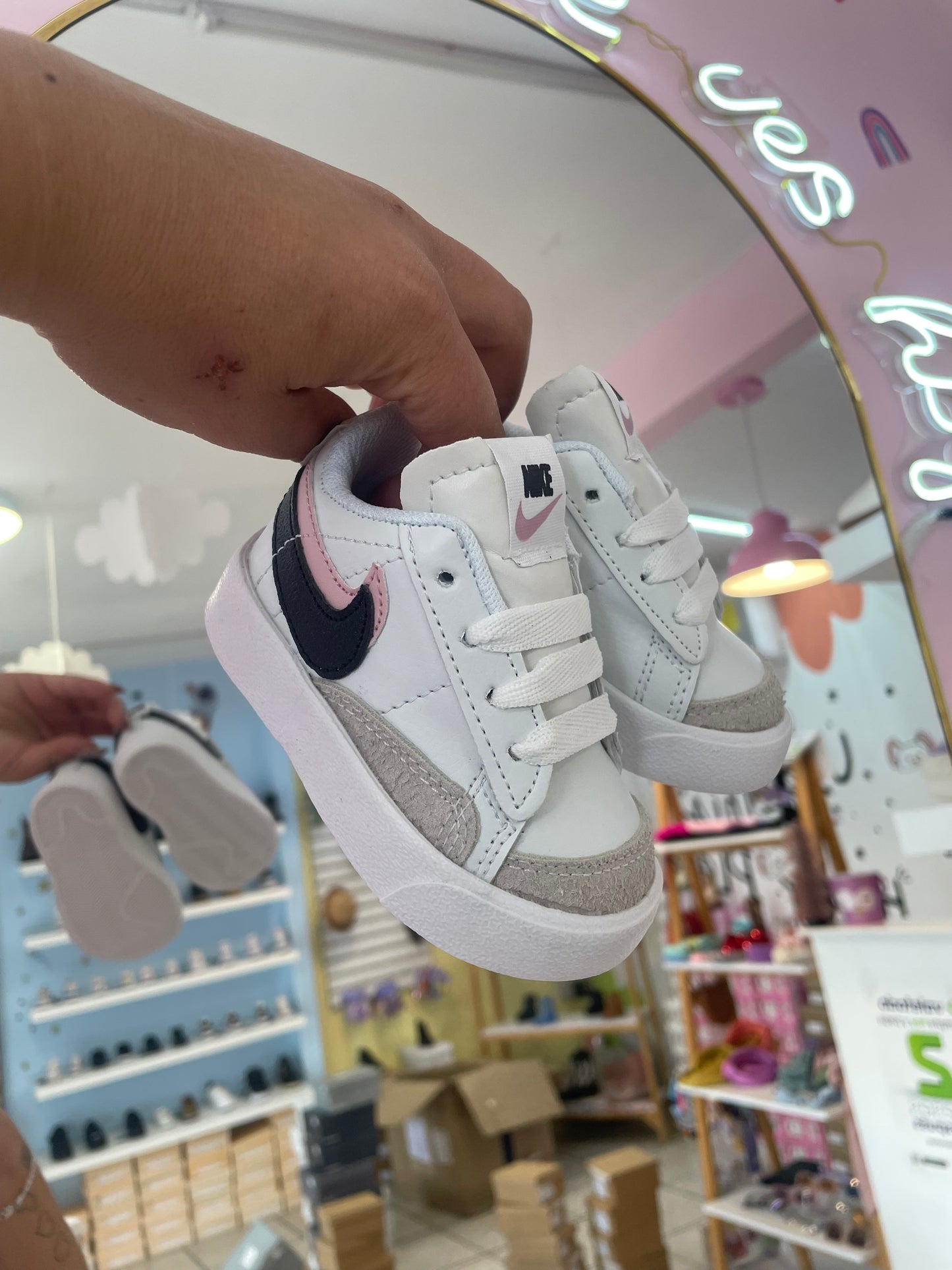 Blazer Choclo Bco/Rosa/Negro