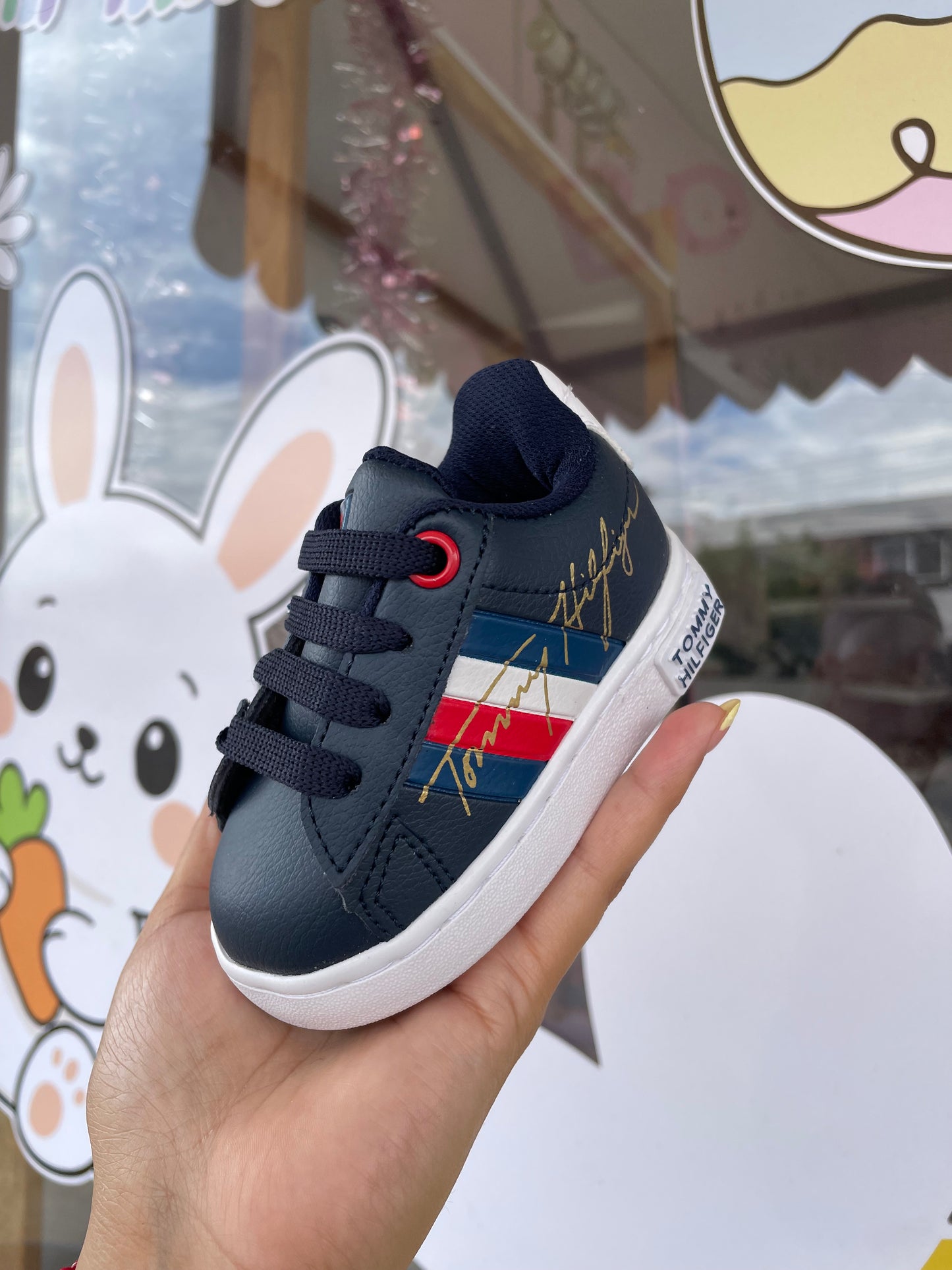 Tenis bebe tommy azul marino