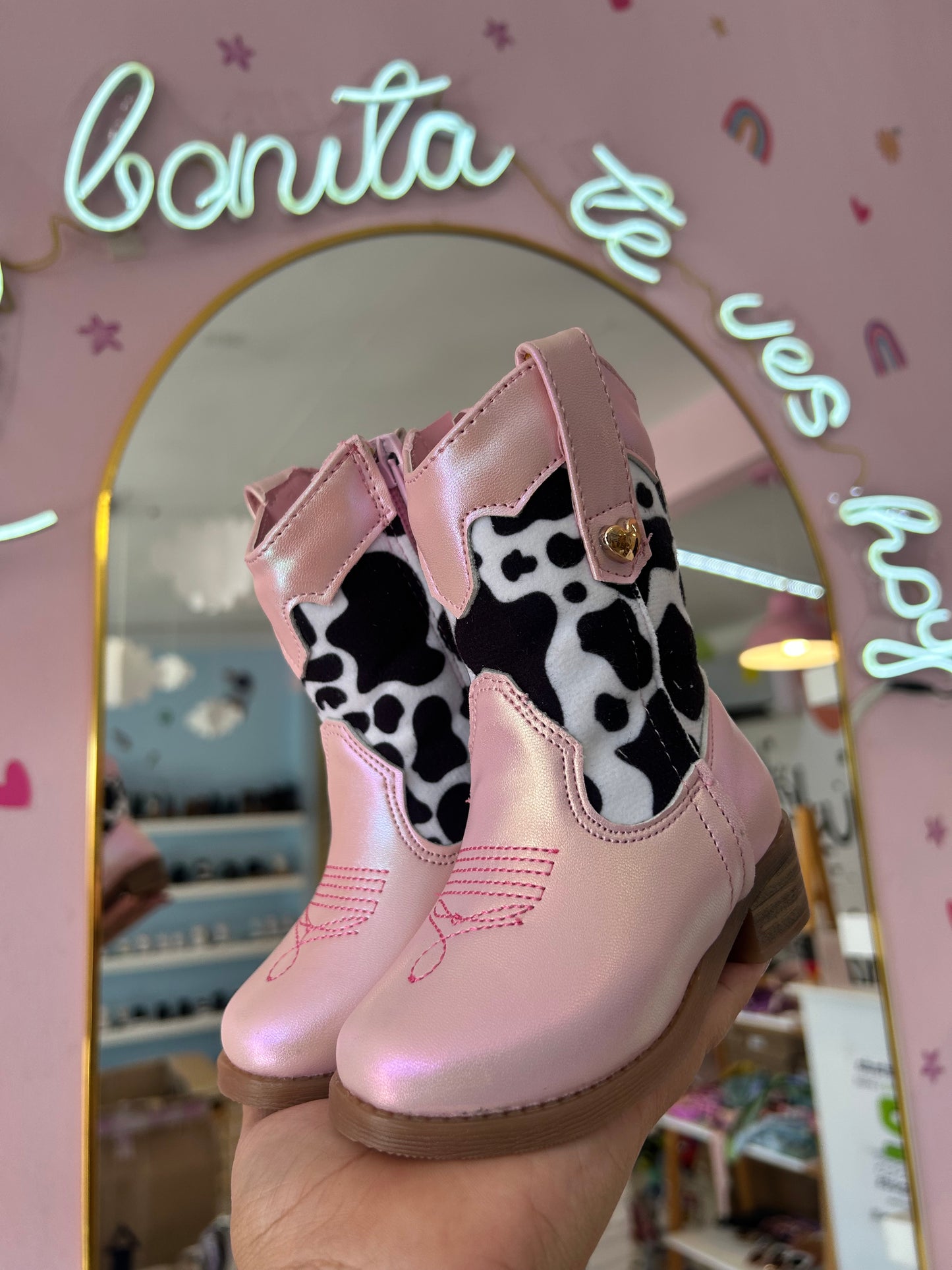 Bota Vaquera Katara Rosa