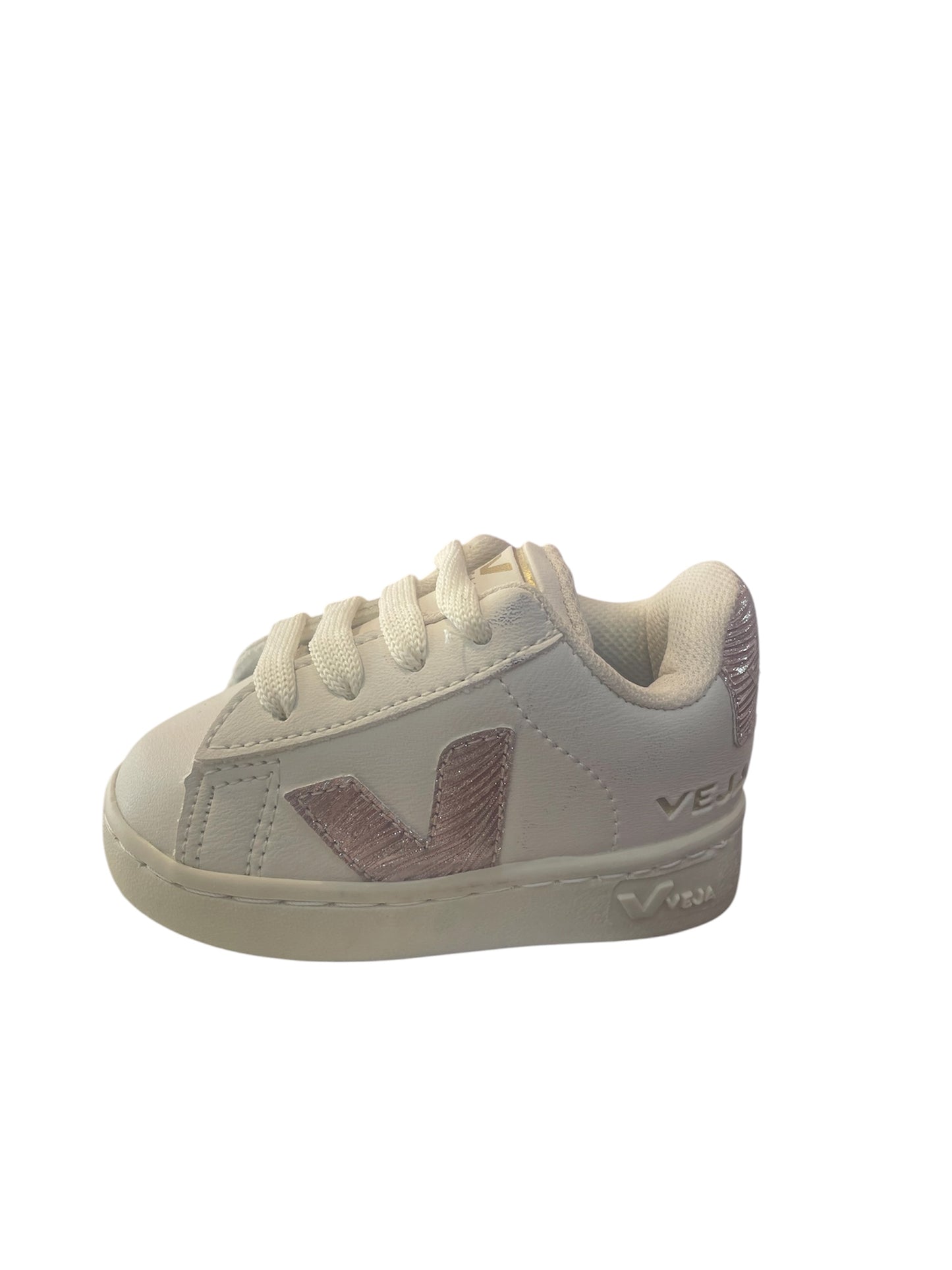 Tenis bebe veja late/rosa
