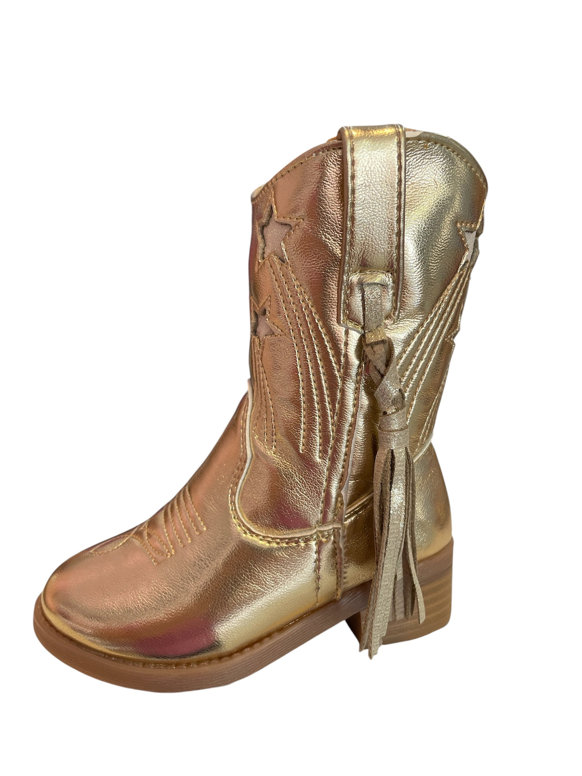 Bota Vaquera Oro/Estrellas