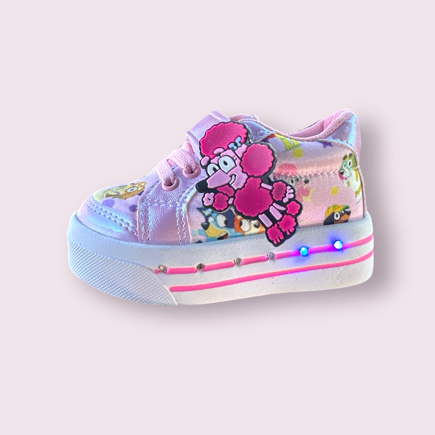 Tenis led bluey pink