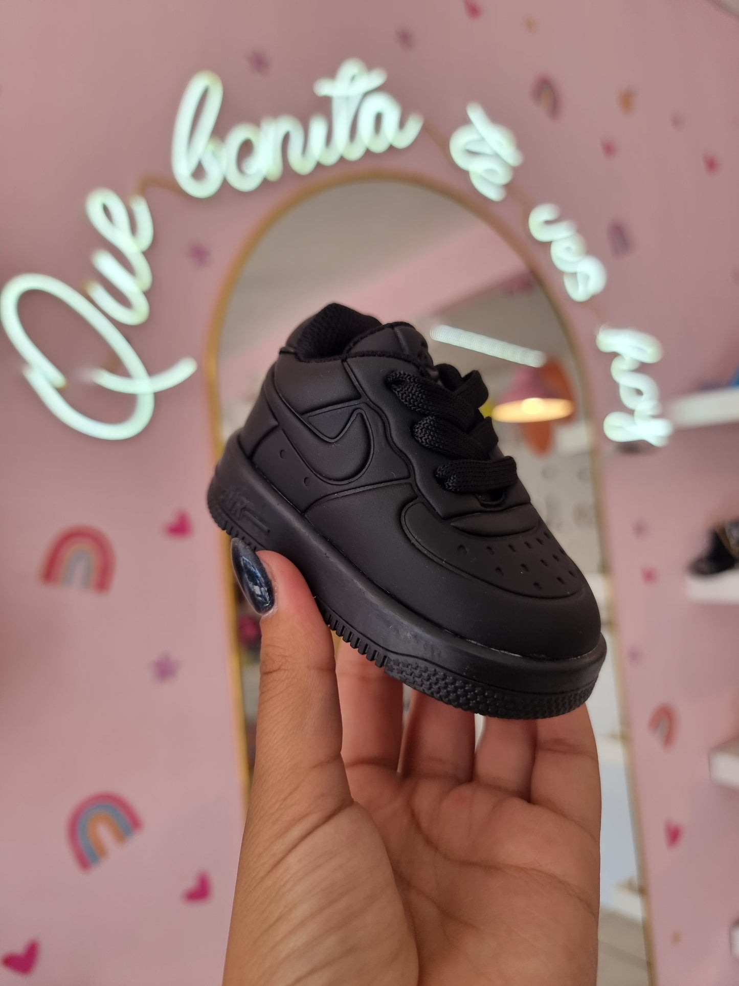 Tenis AF1 all black bebé