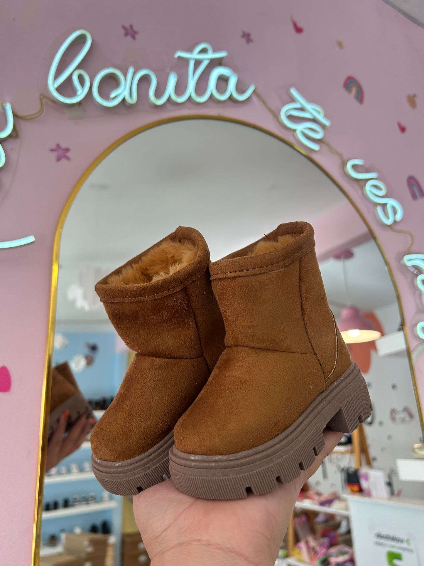 Bota Peluche Camel