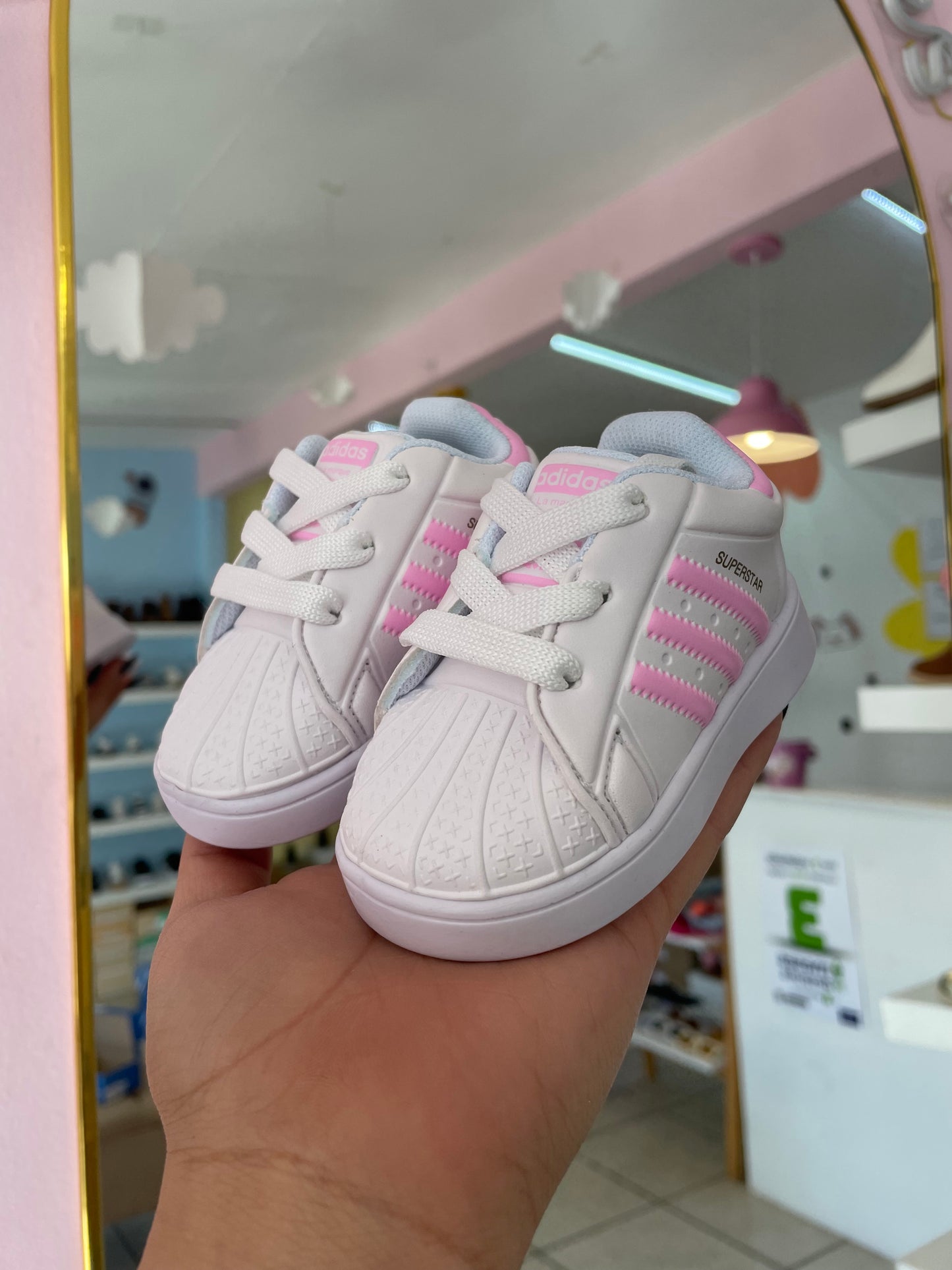 Teni Bebé Superstar Withe/Pink