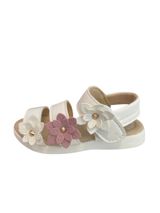 Sandalia Blanco/Flores