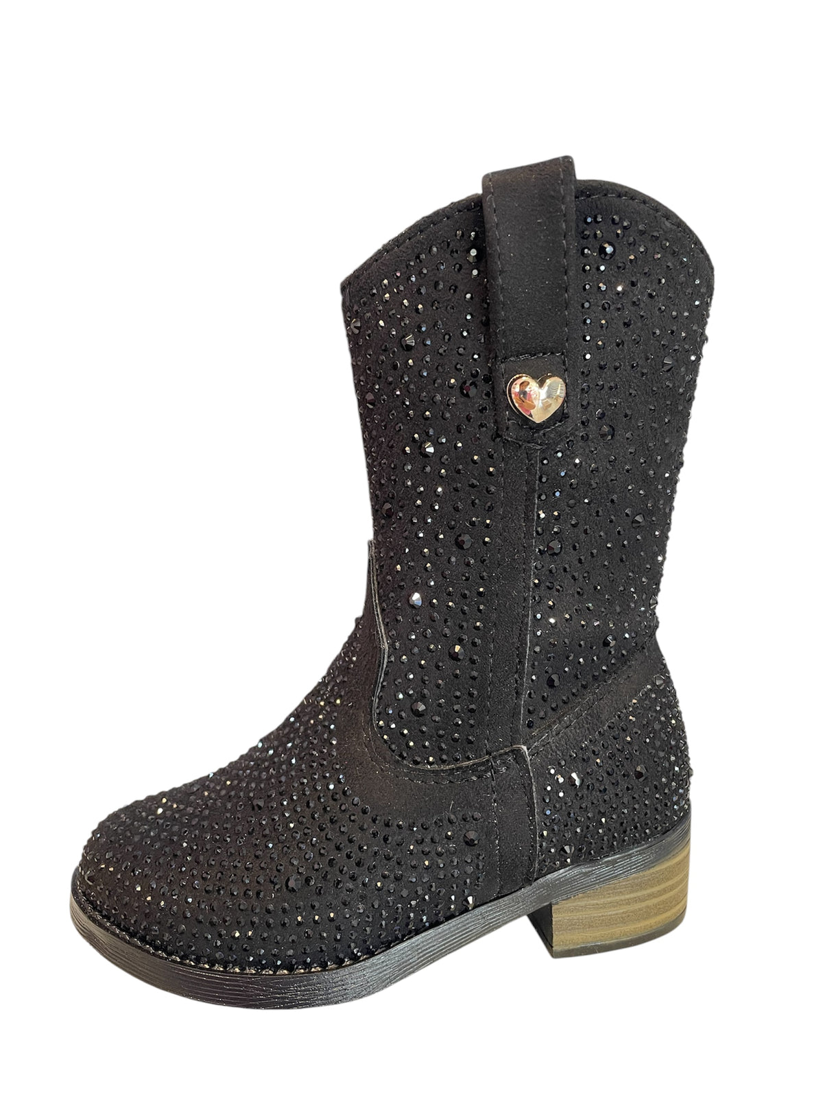 Bota Vaquera Negro/Brillos 911
