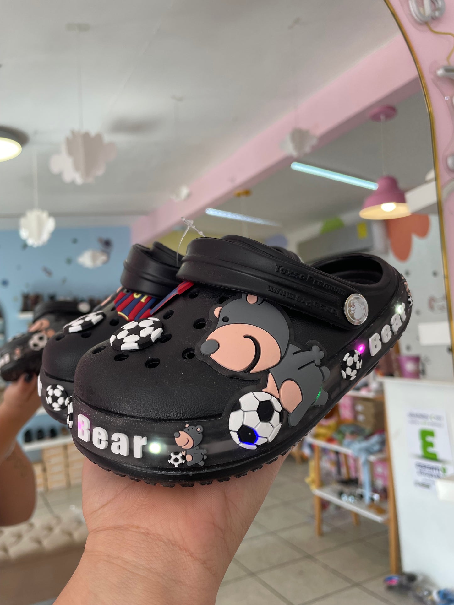 Crocs Negro Led