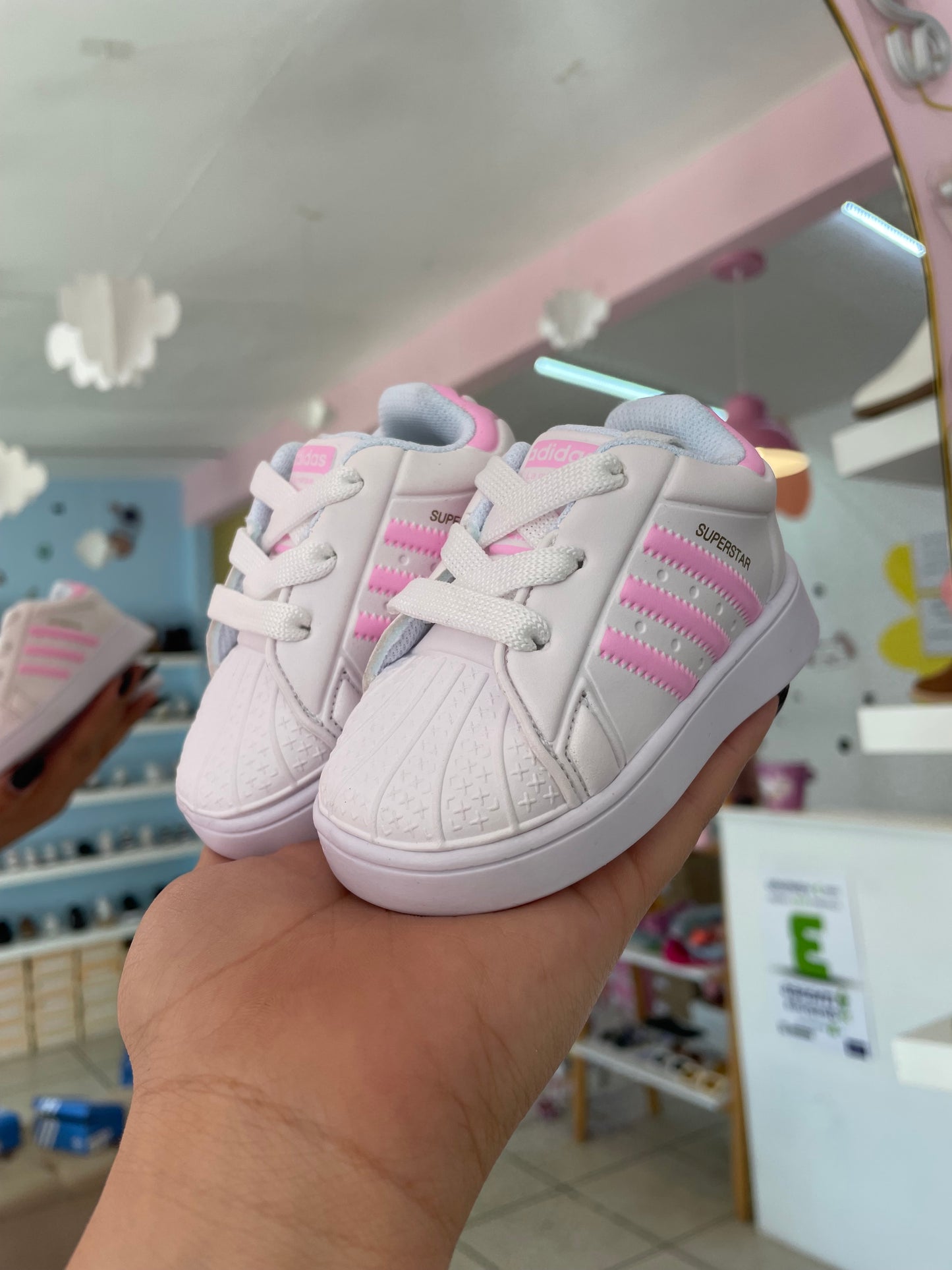Teni Bebé Superstar Withe/Pink
