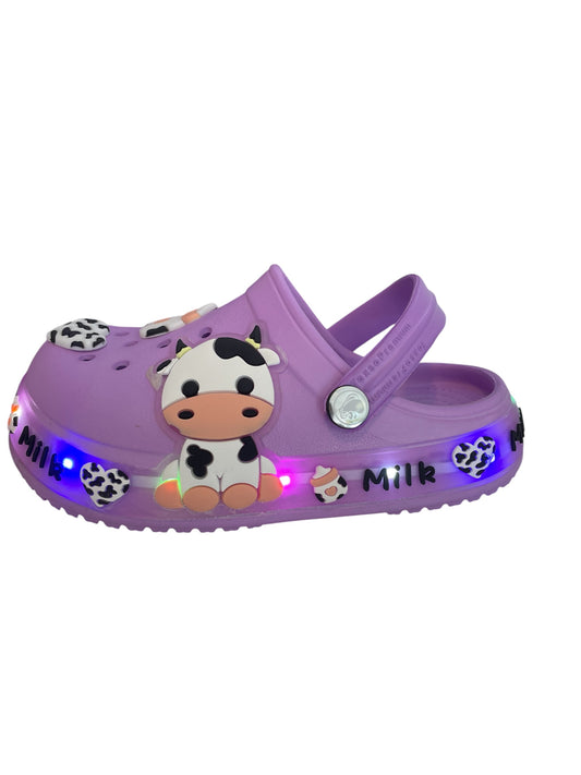 Crocs morados led