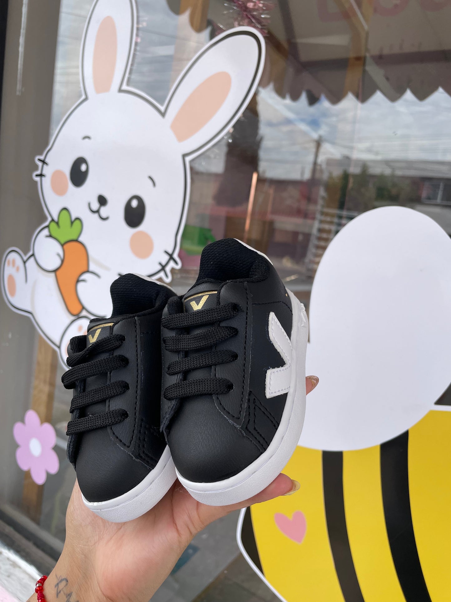 Tenis bebe veja negros