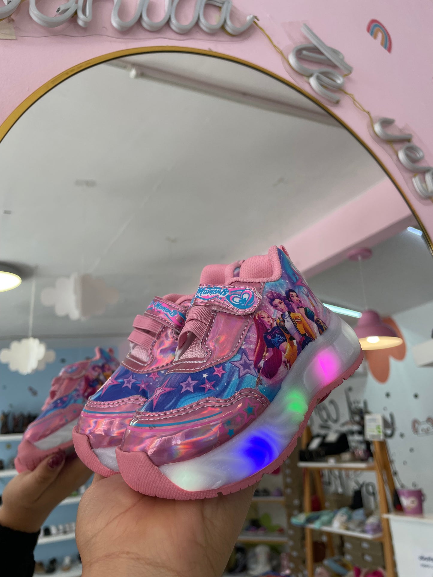 Teni Guerreras K-Pop Rosa Metalico