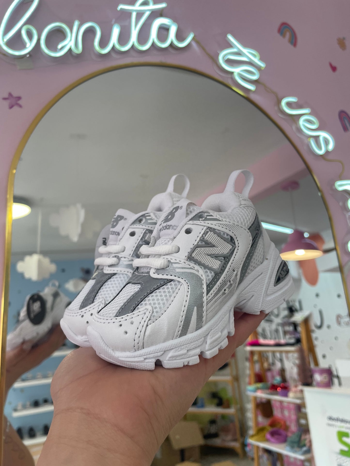 New Balance Blanco/Plata