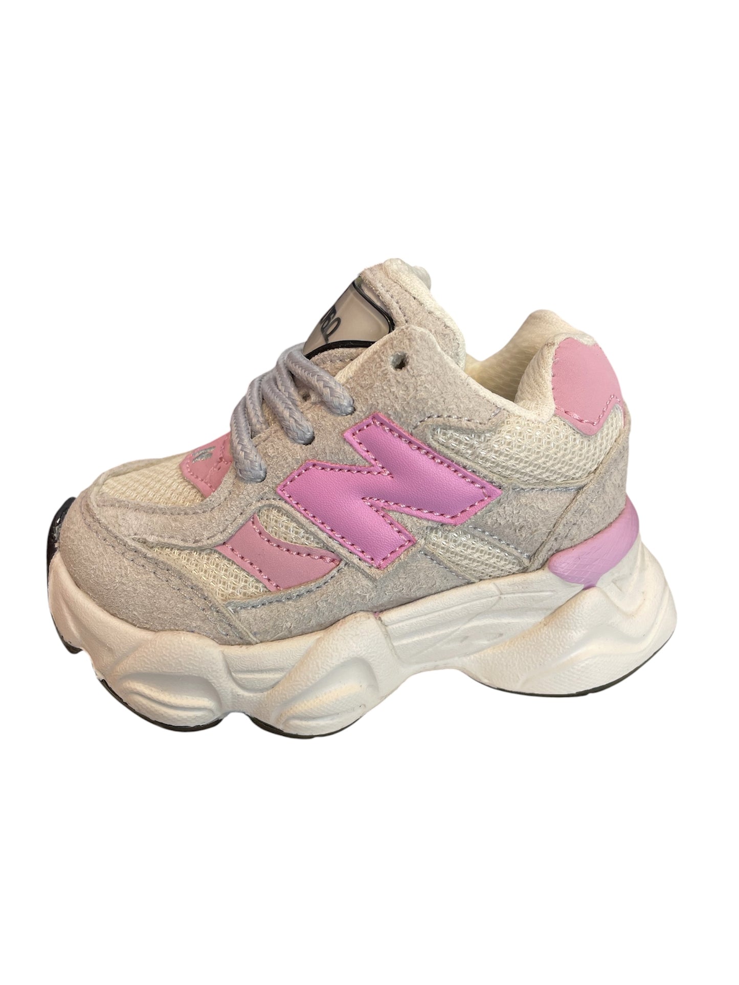 New Balance Latte/Gris/Rosa