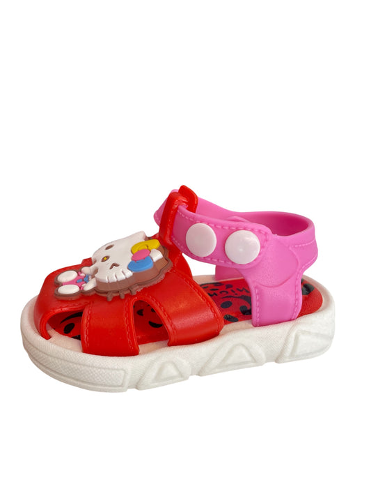 Sandalia Pillona Led Hello Kitty Rojo