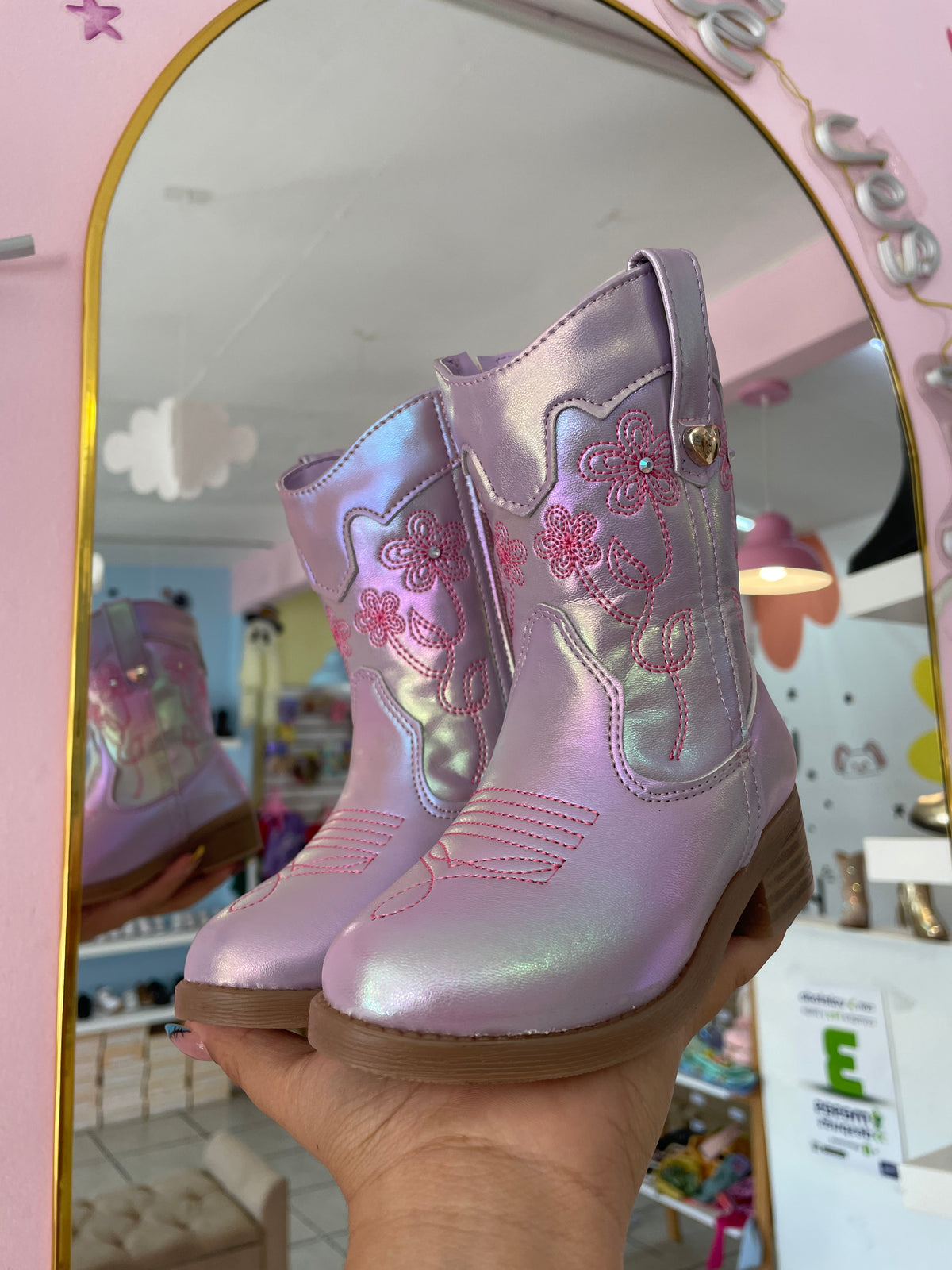 Bota Vaquera Lila