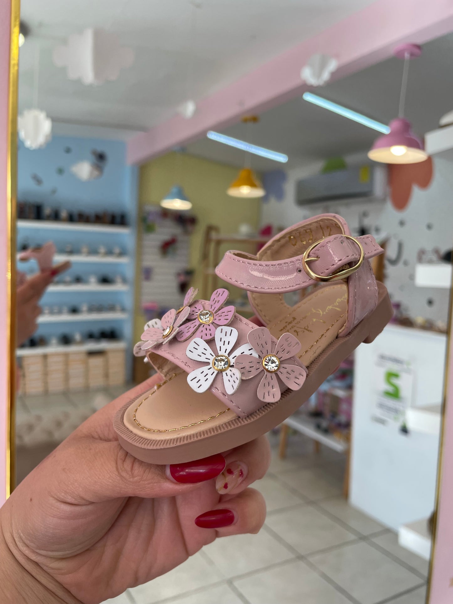 Sandalia Frappe/Flores