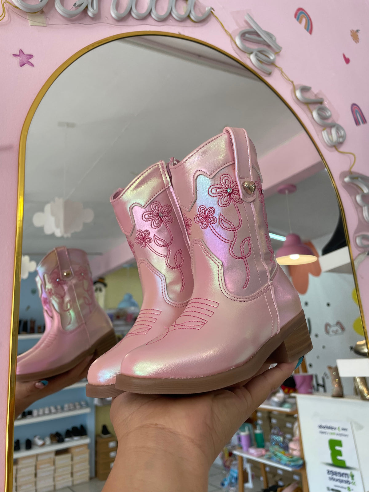 Bota Vaquera Katara Rosa