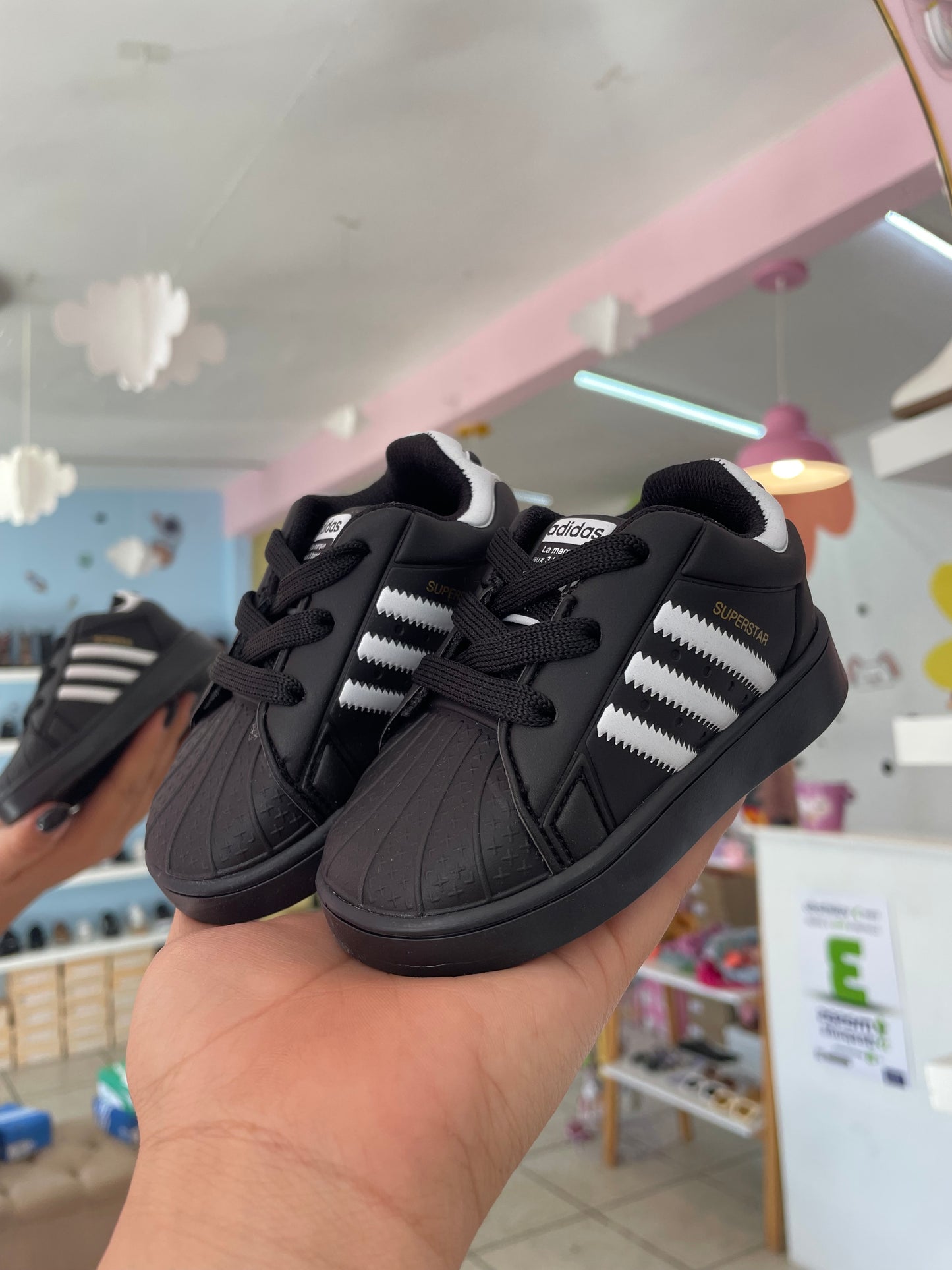 Teni Bebé Superstar Black/Withe