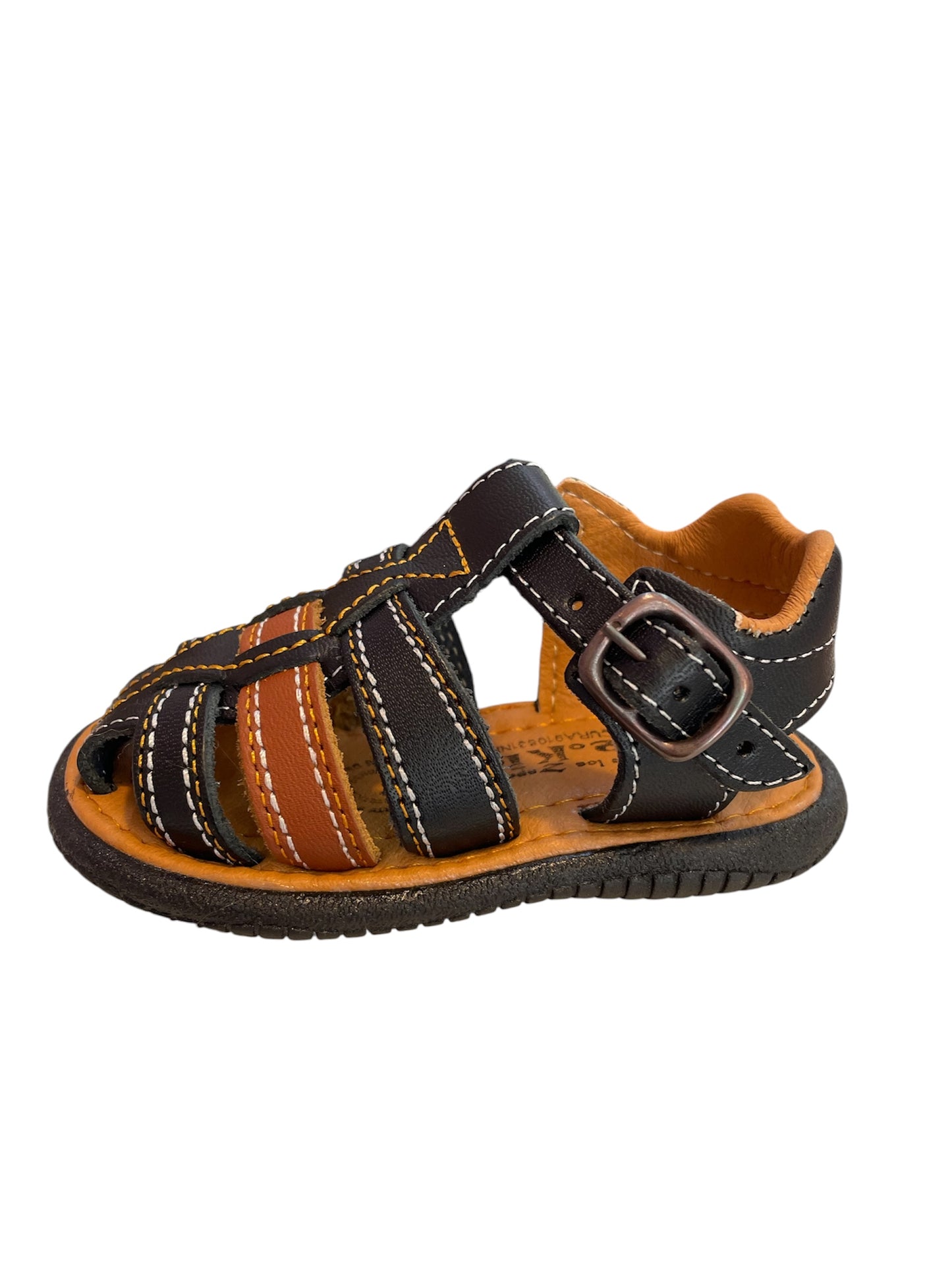 Sandalia Negro/Café (34908)