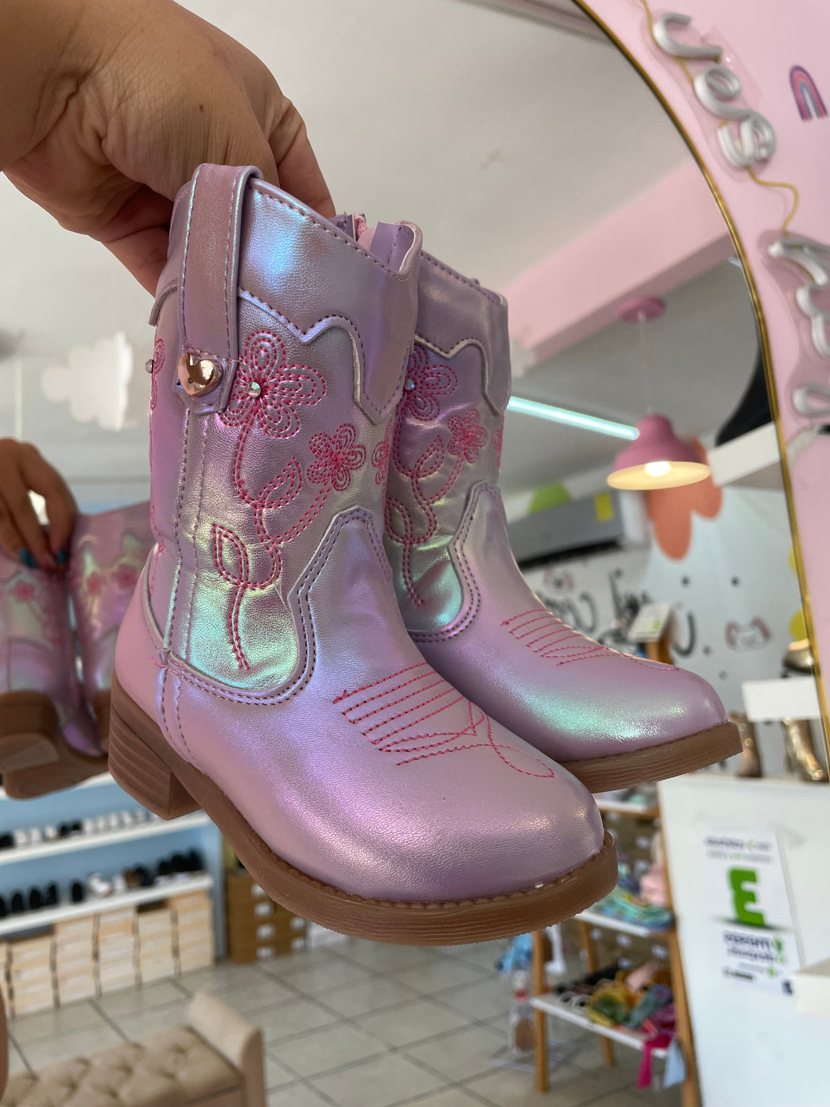 Bota Vaquera Lila