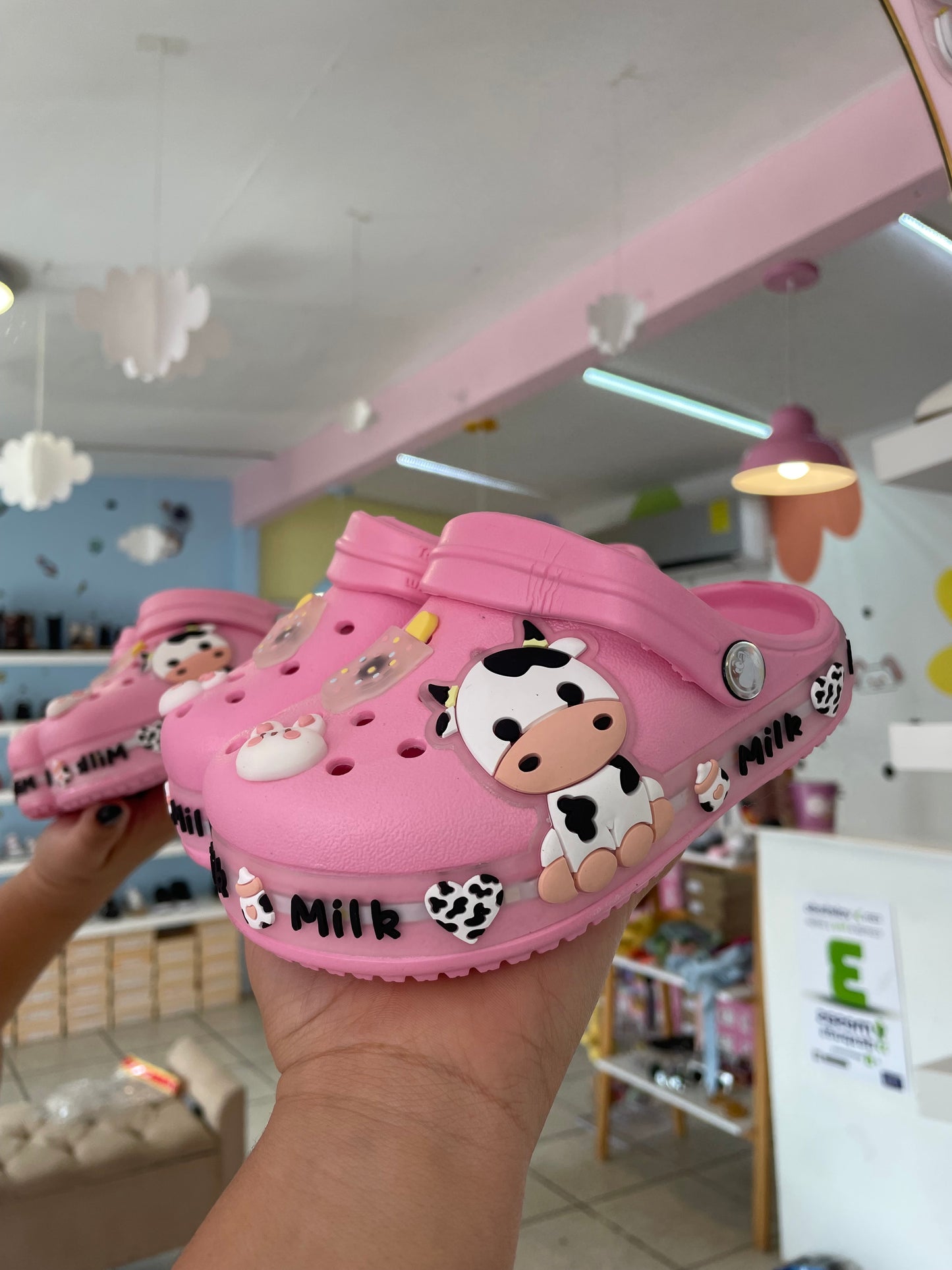 Crocs rosa led