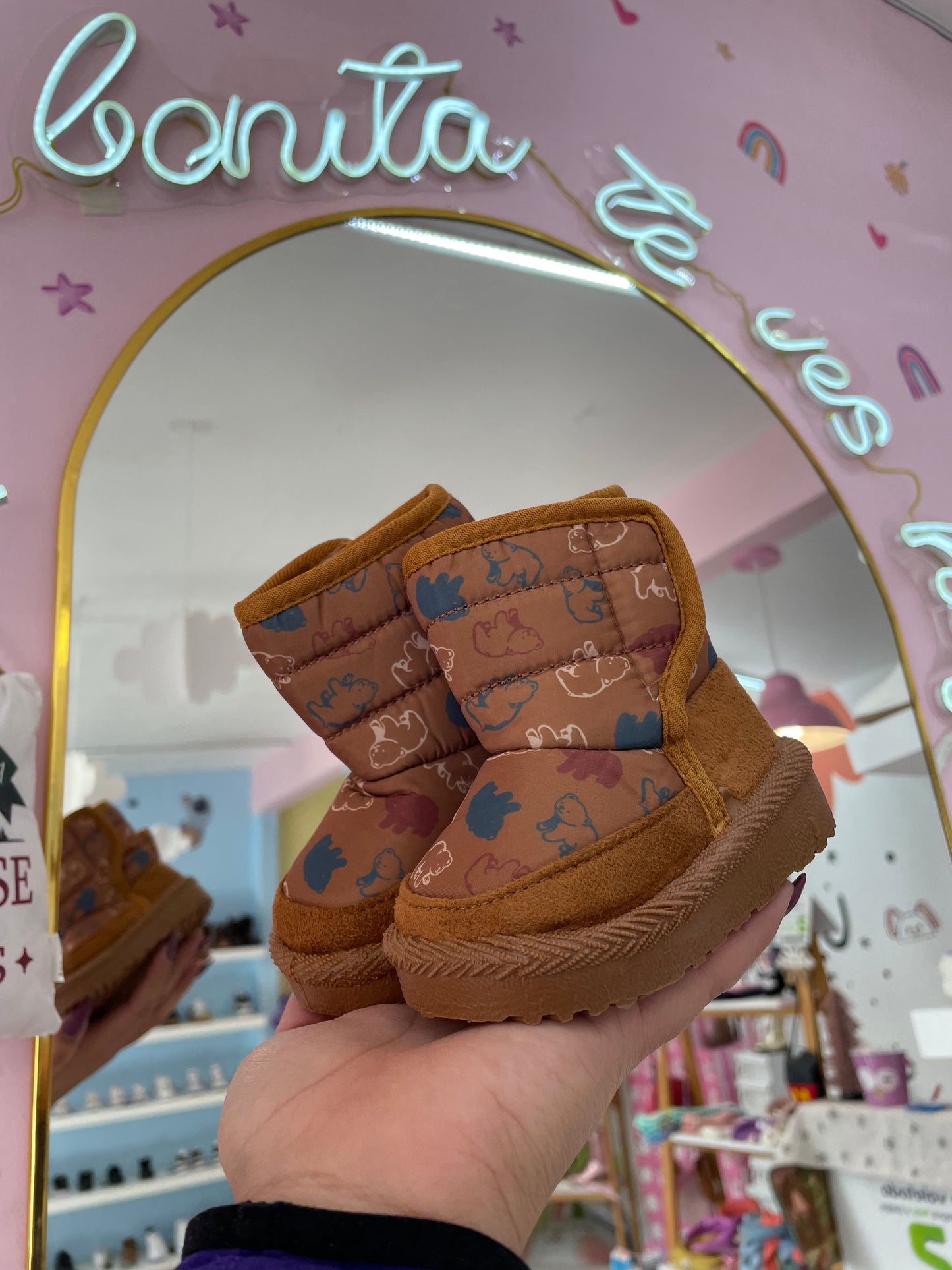 Botita Afelpada Marrón