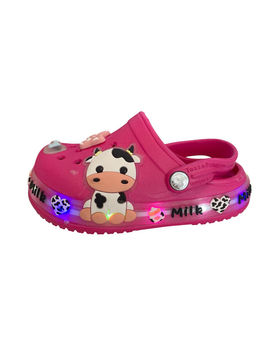 Crocs rosa fucsia led