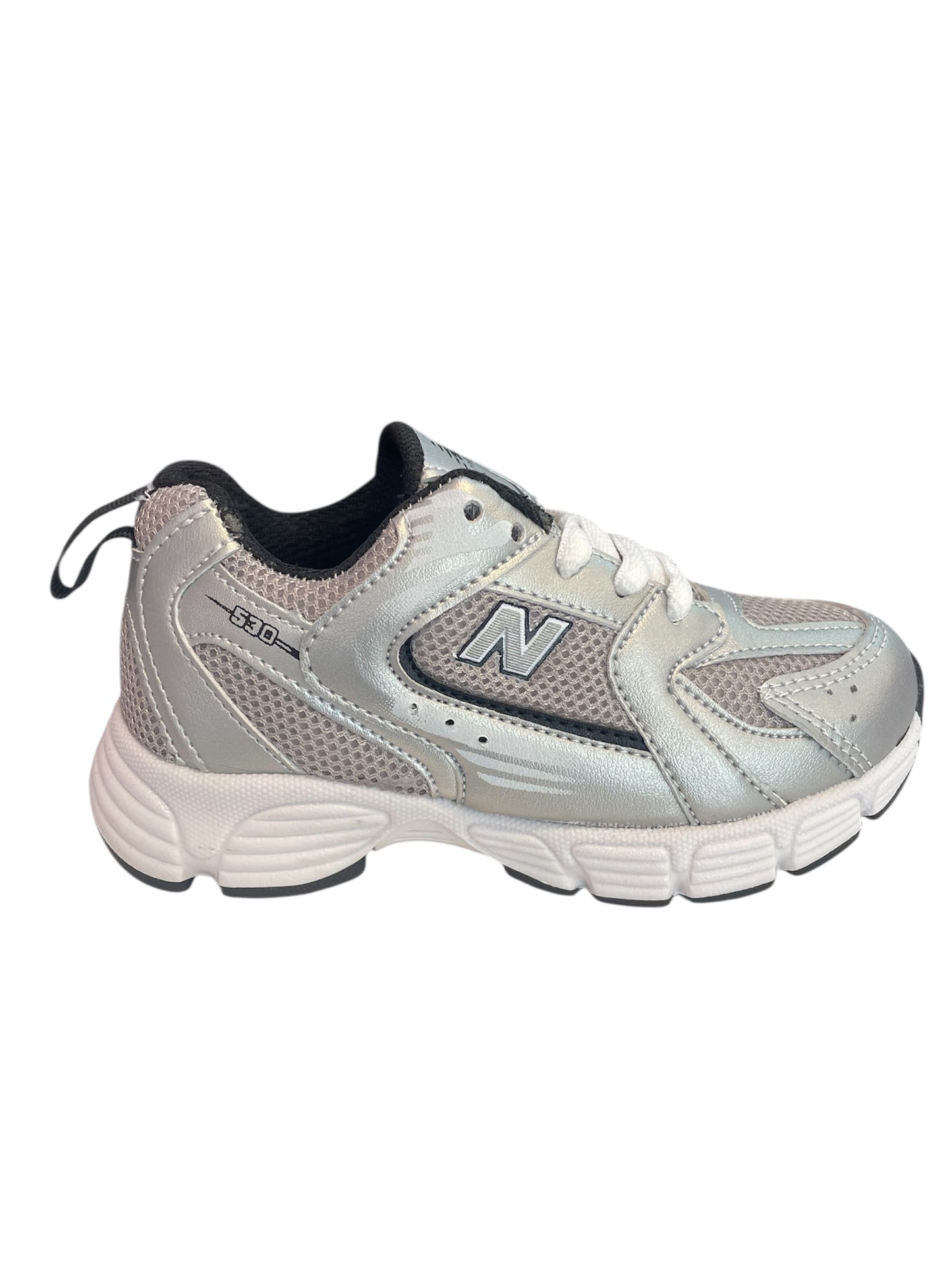 New Balance Plata/Negro