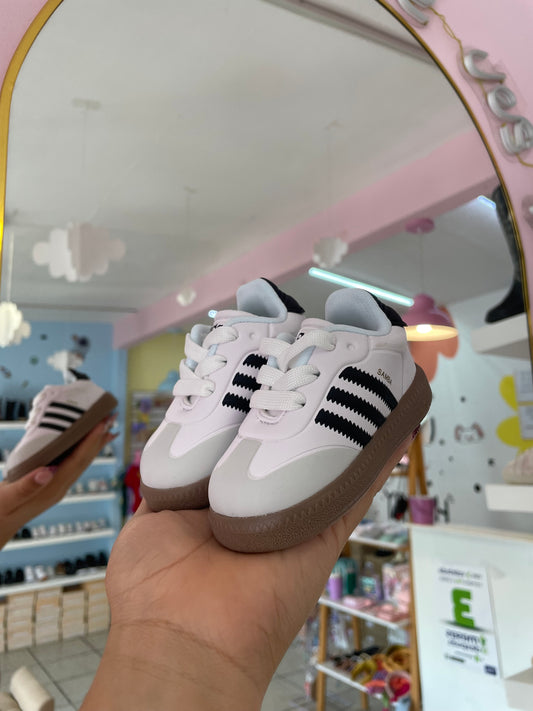 Teni Samba Bebé White/Black