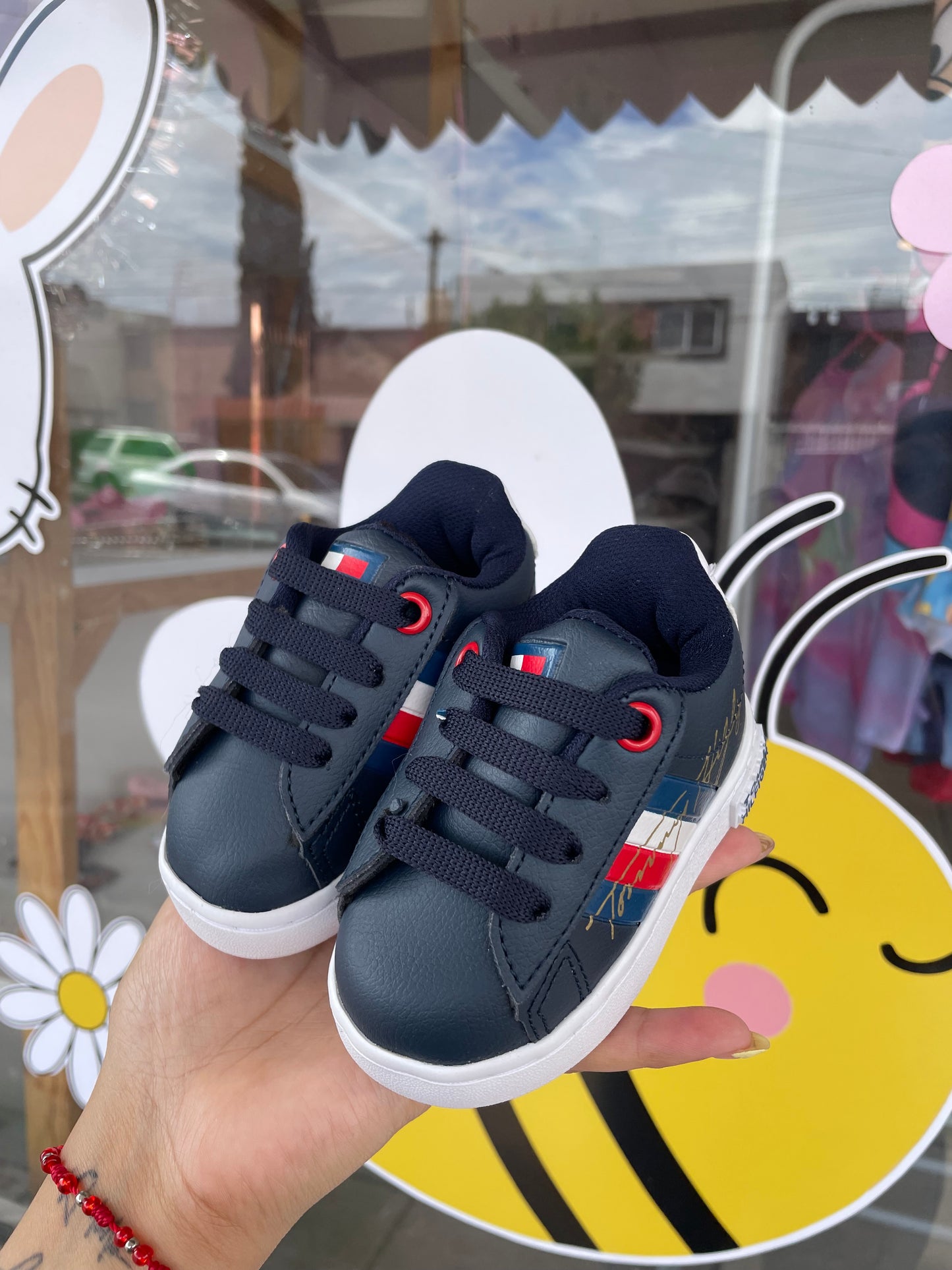 Tenis bebe tommy azul marino