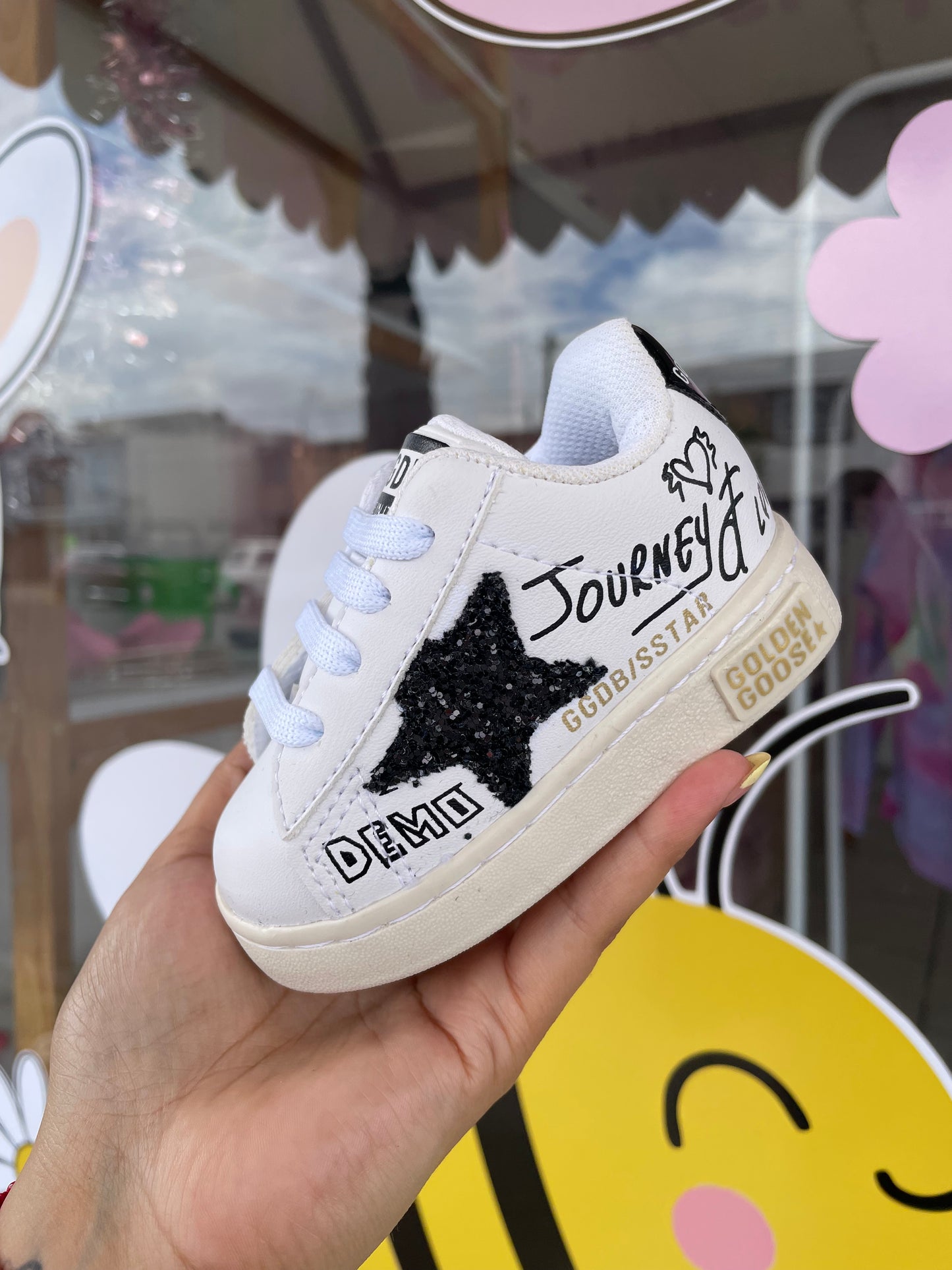 Tenis golden gosse blanco/negro