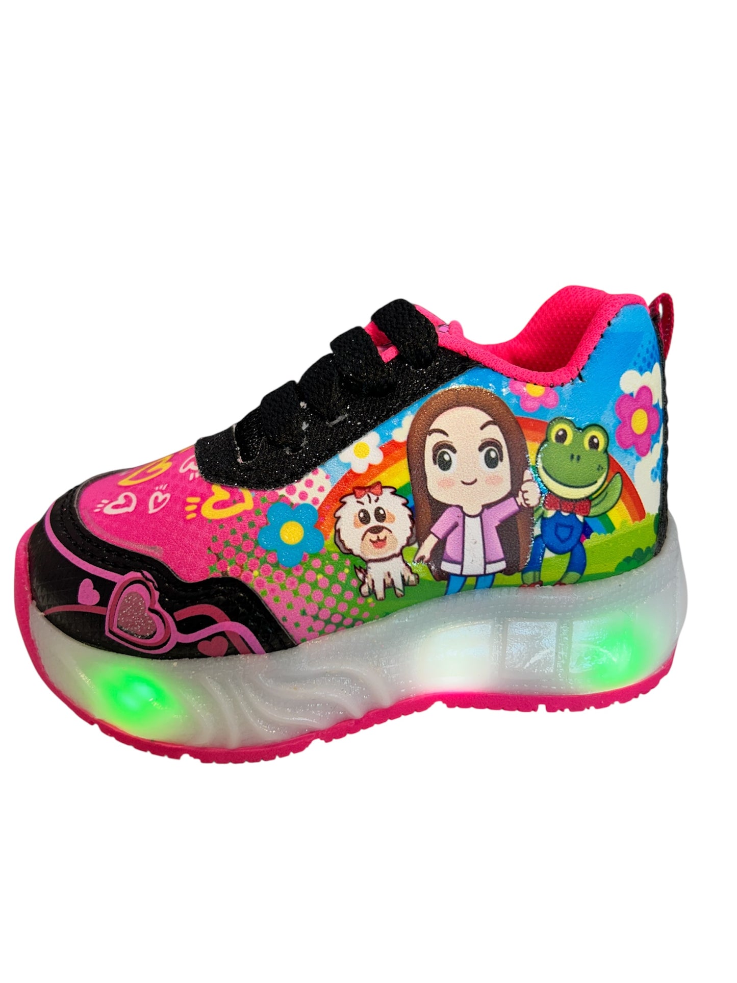 Teni Lara Campos Negro/Feucha Led