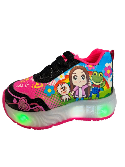 Teni Lara Campos Negro/Feucha Led