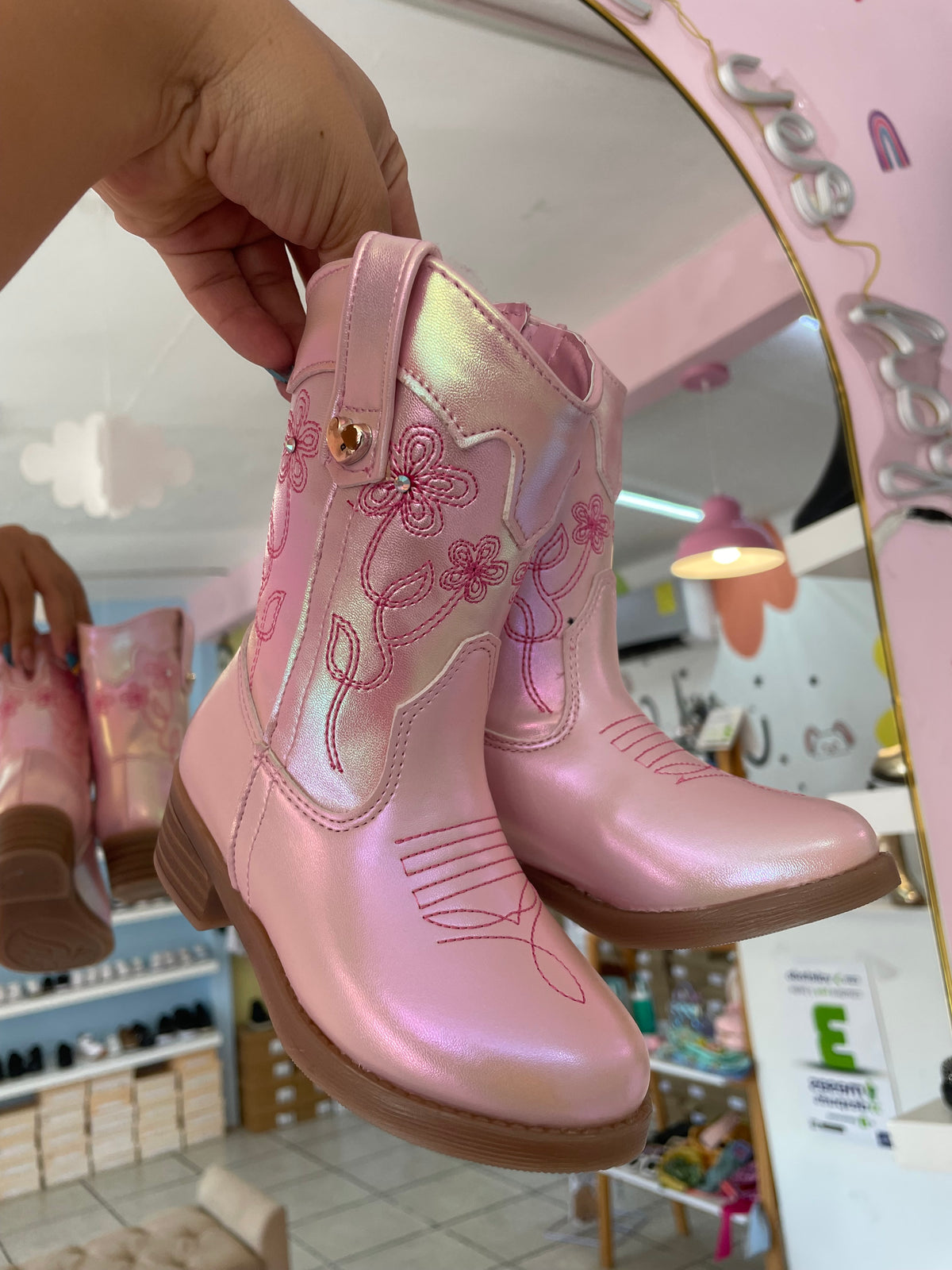 Bota Vaquera Katara Rosa