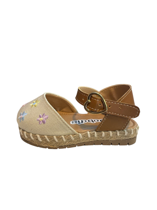 Alpargatas Beige con Flores