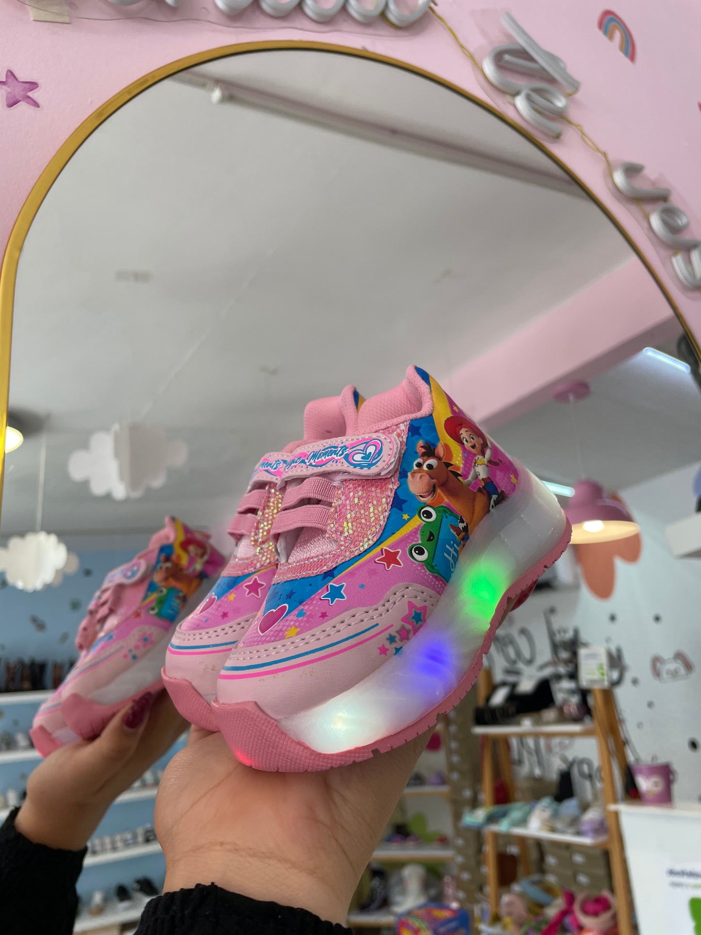 Teni Toy Story Rosa Pastel Led