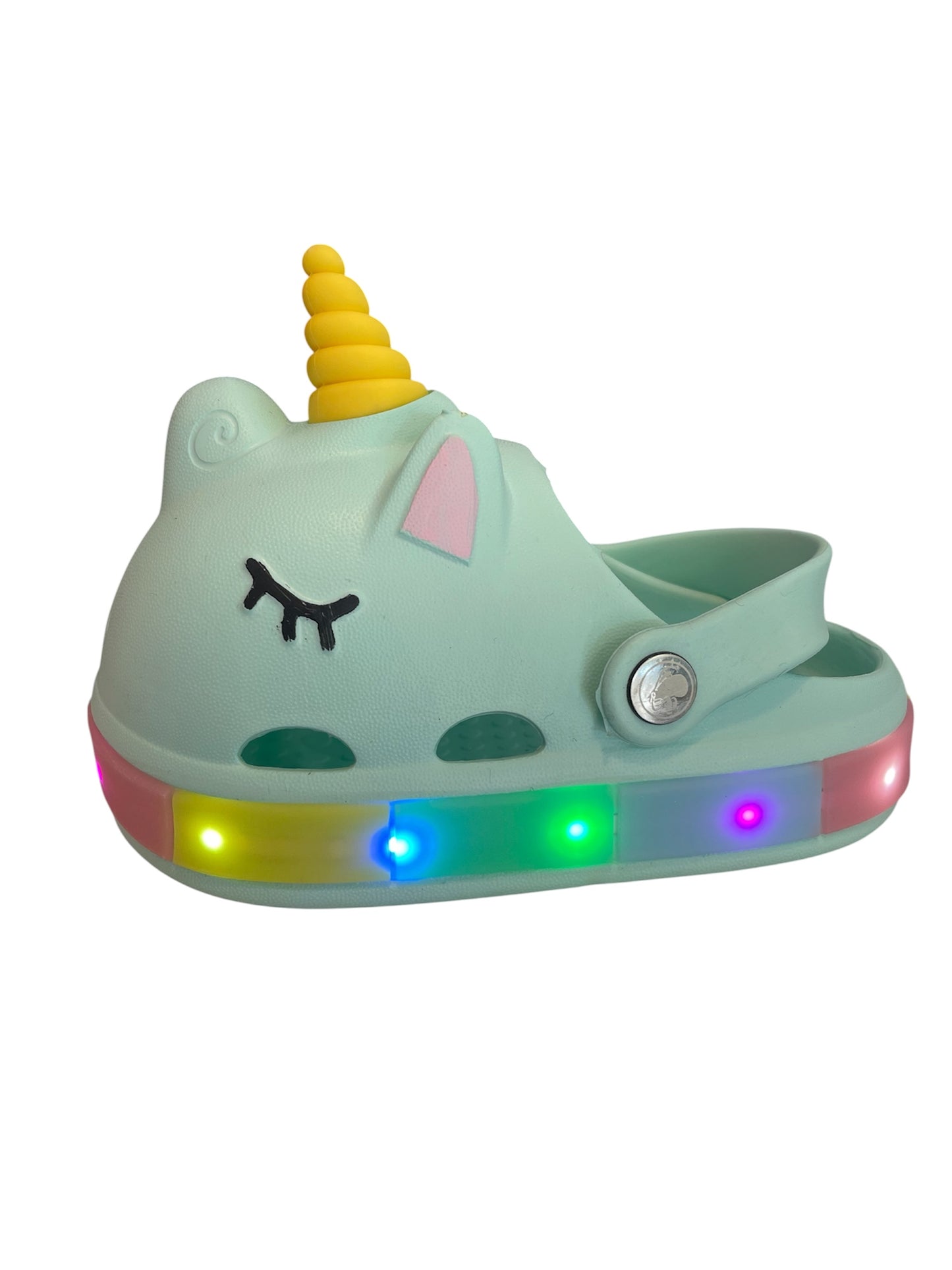 Crocs Unicornio Menta Led