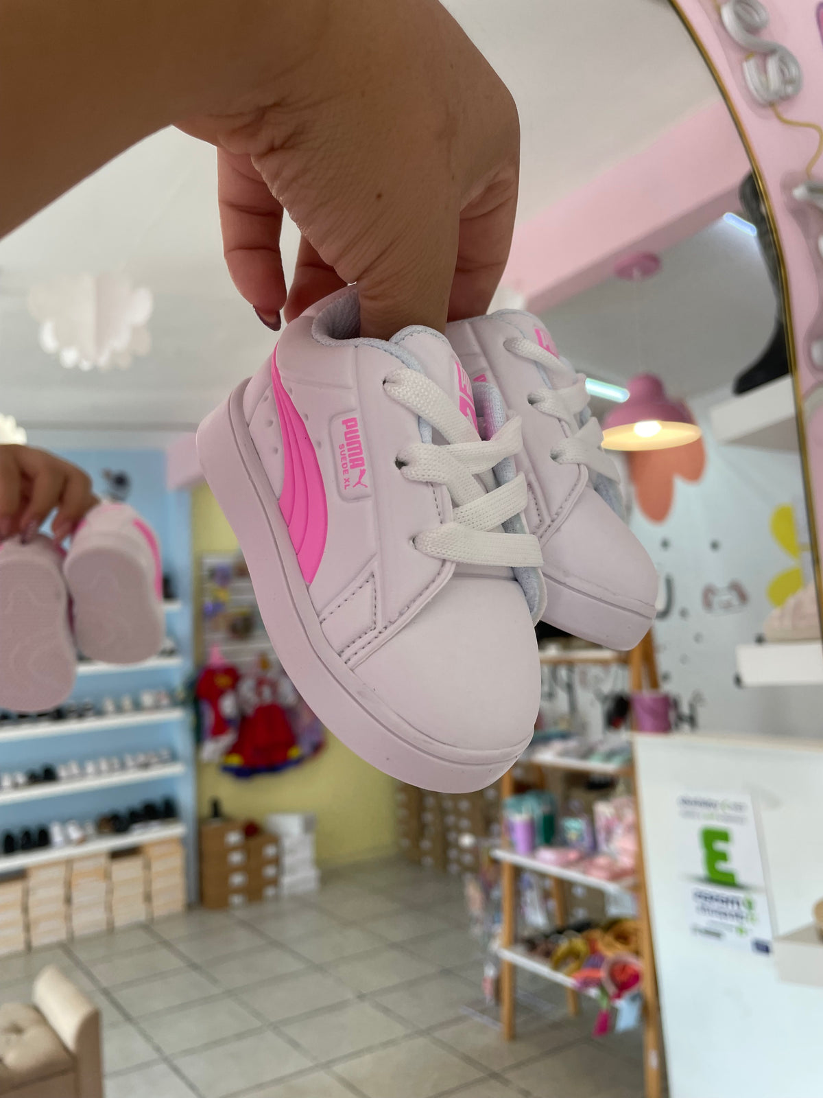 Teni Puma Bebé White/Pink