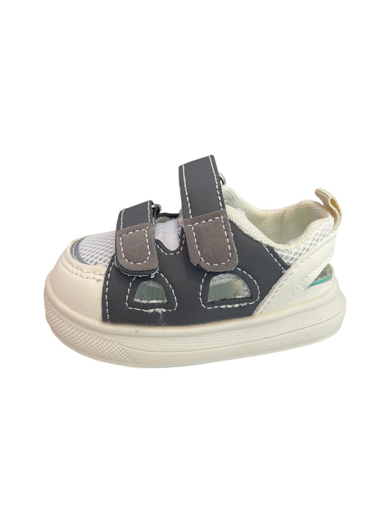 Sandalia Bebé Blanco/Gris