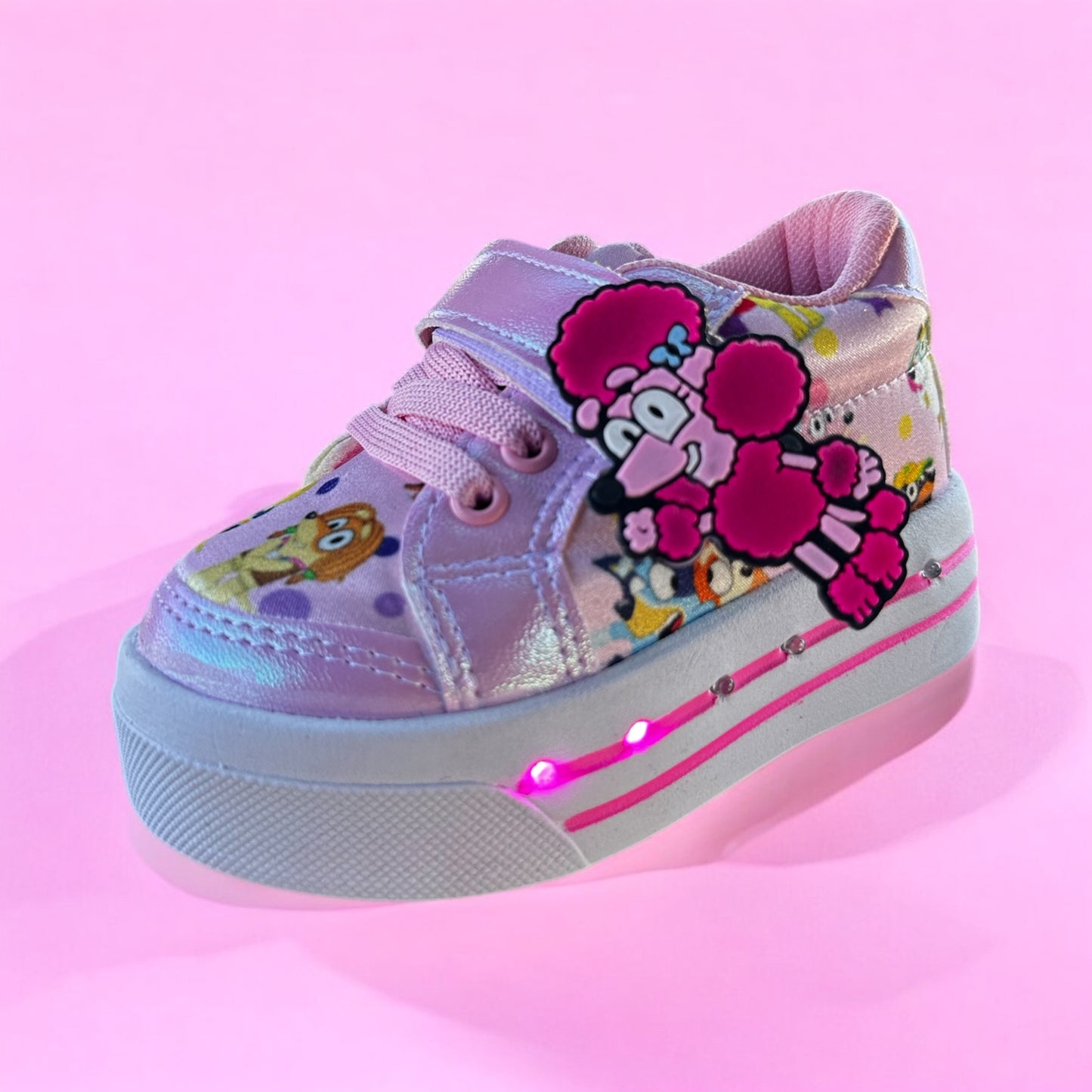 Tenis led bluey pink