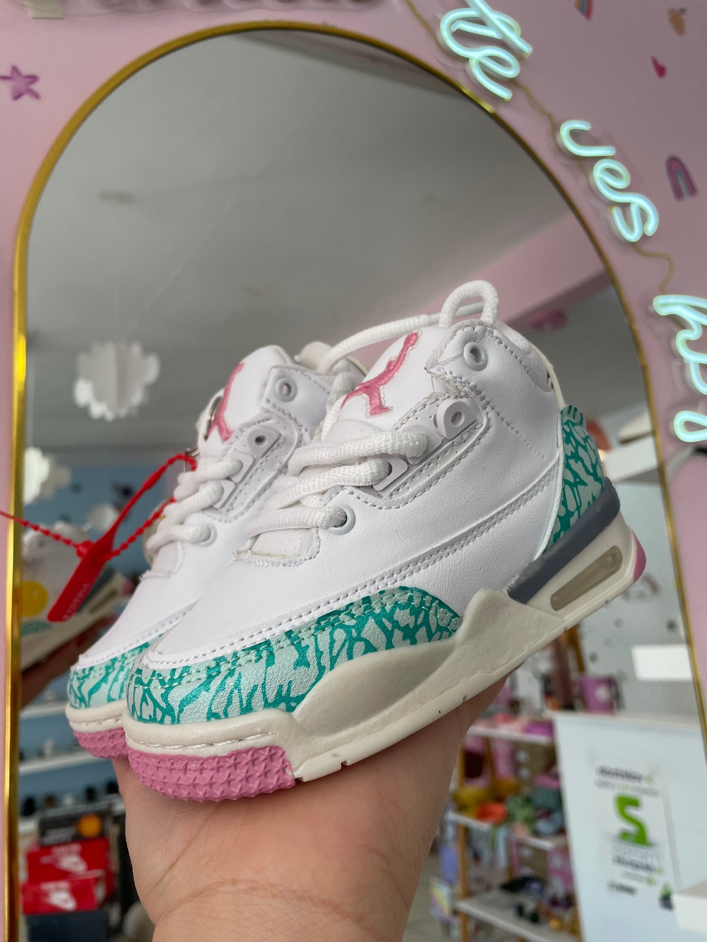 Jordan 3 Verde Hielo/Blanco